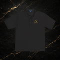 Embroidered Gold Snake Logo Polo Shirt — Classic Casual Dress Polo