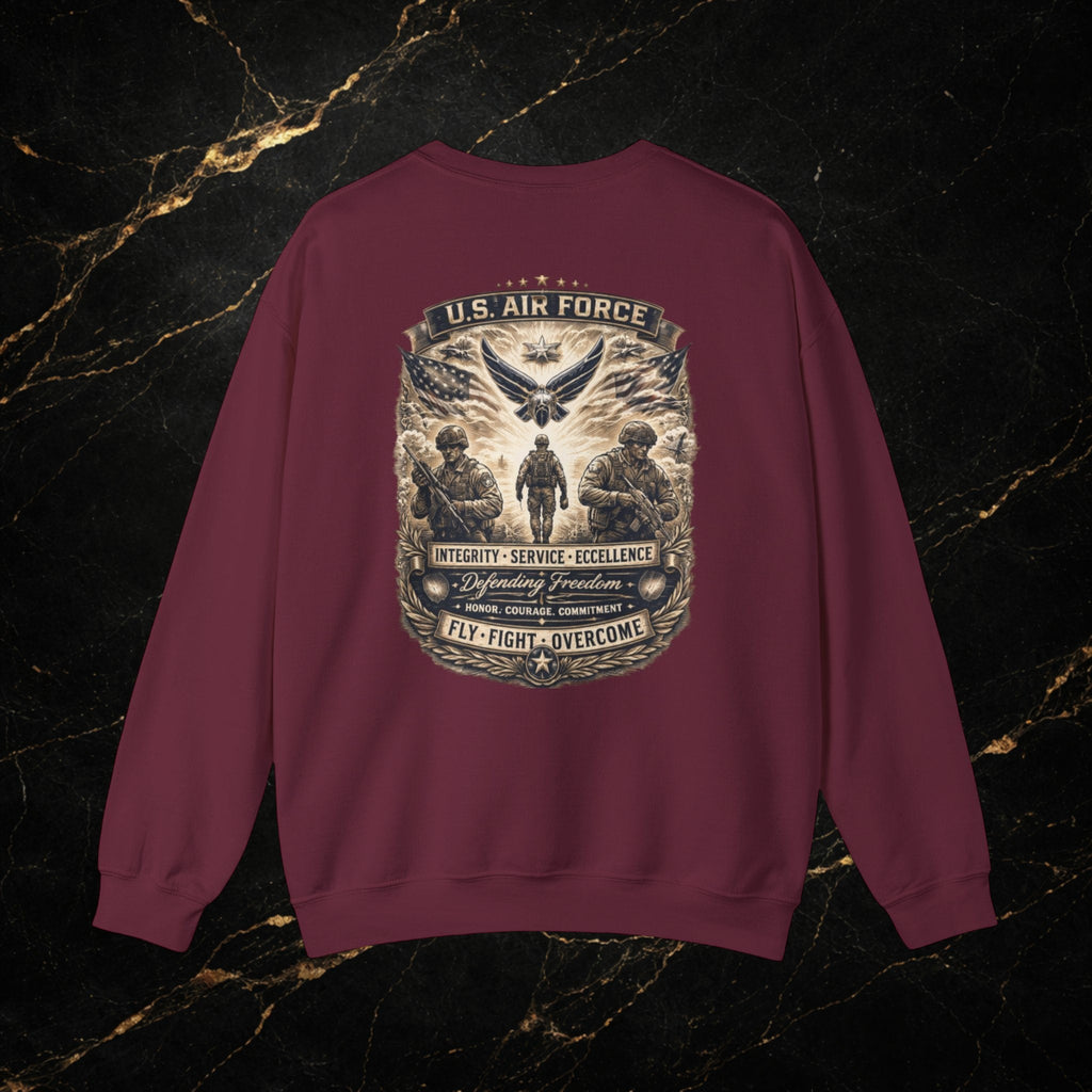 U.S. Air Force Memorial Crewneck Sweatshirt — Military Veteran Tribute