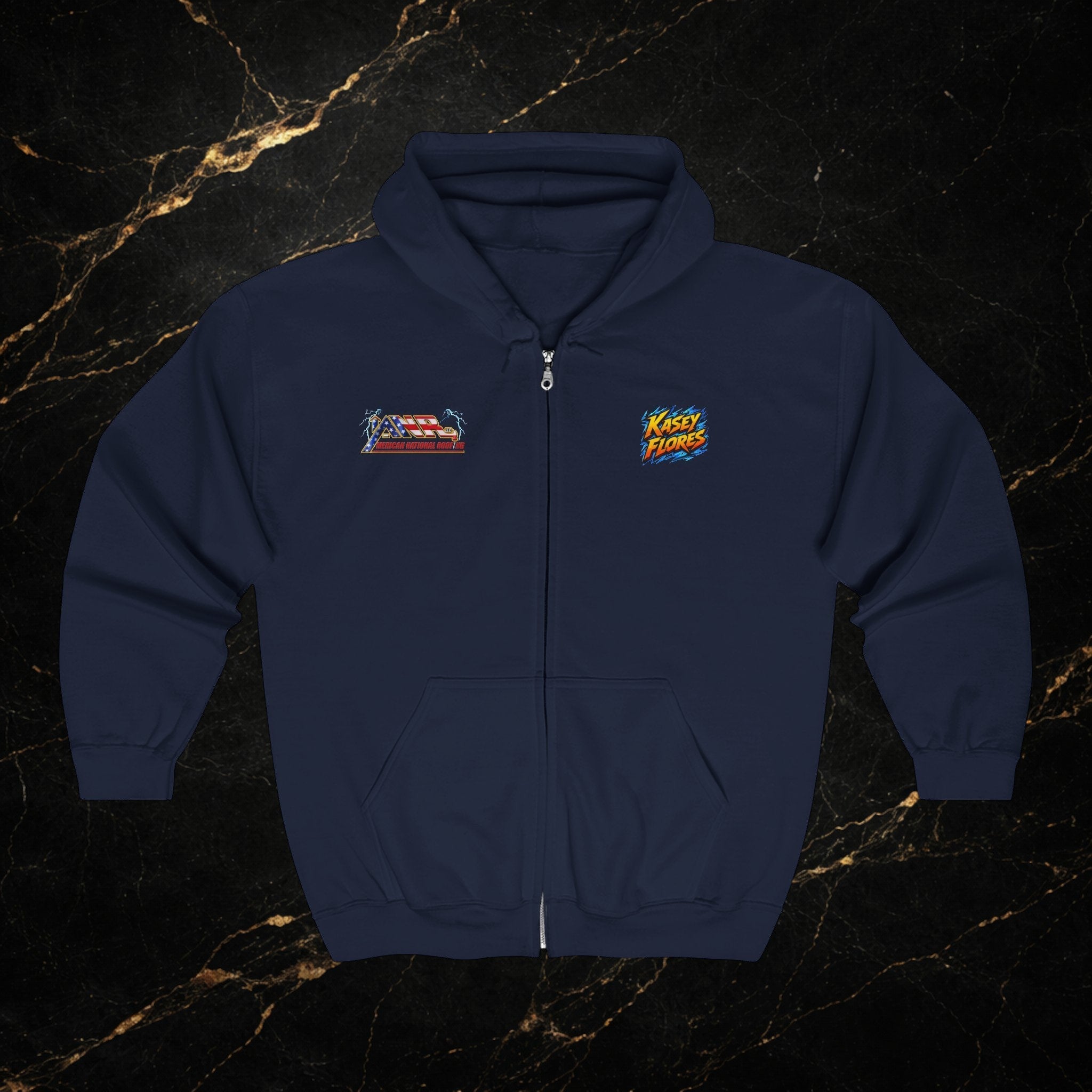 ANR Roofing Logo Zip Hoodie — Branded Contractor Workwear