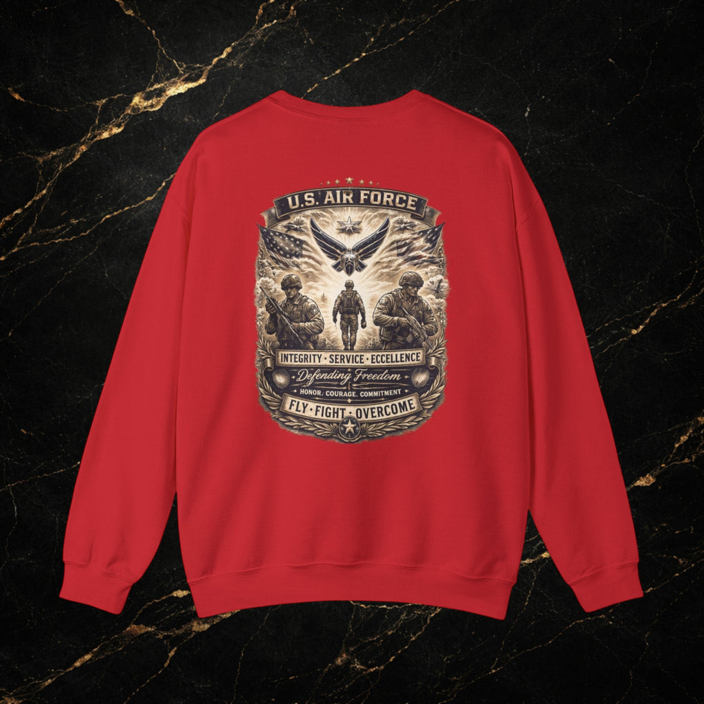 U.S. Air Force Memorial Crewneck Sweatshirt — Military Veteran Tribute
