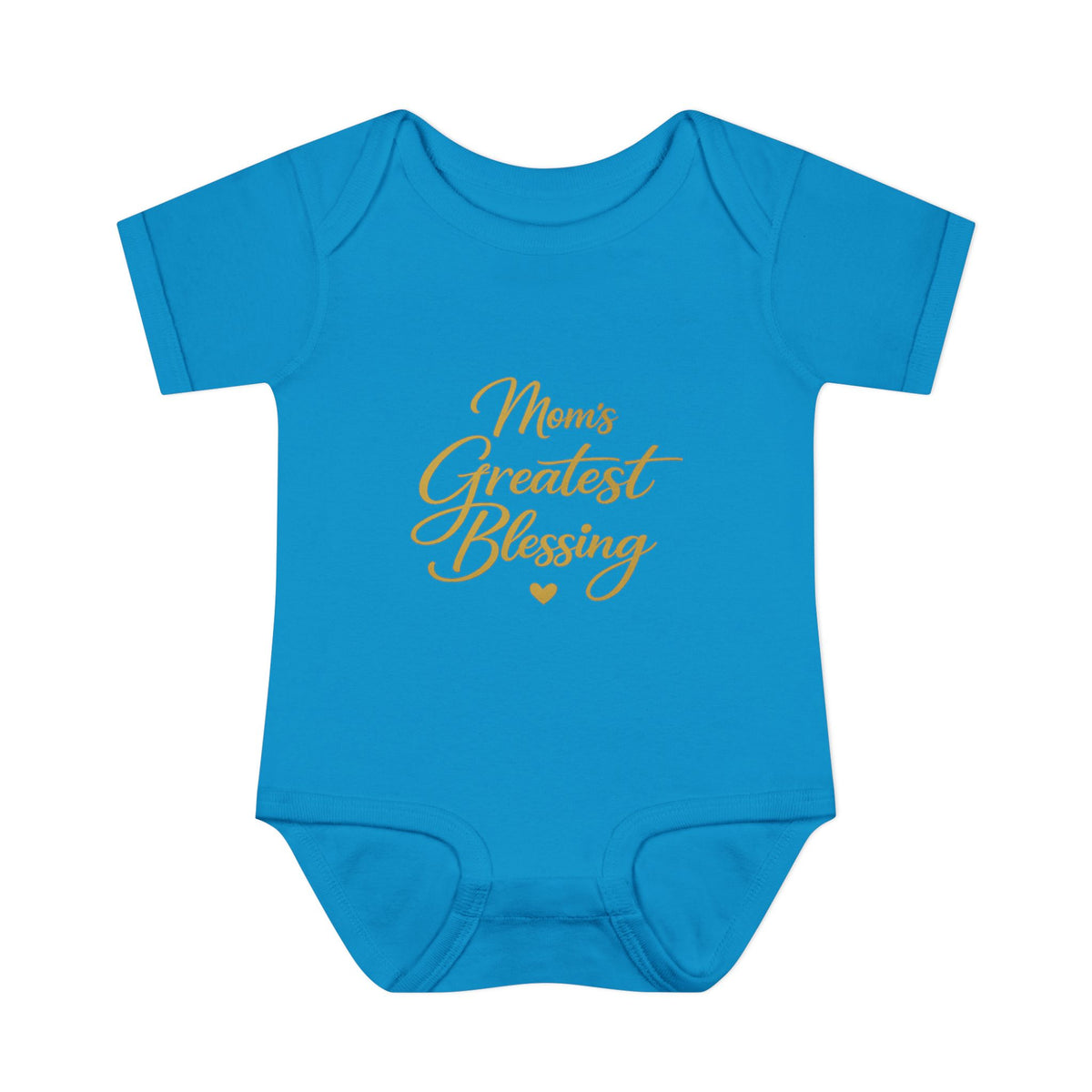 Mom's Greatest Blessing Infant Bodysuit — "Mom" Cross Newborn Onesie