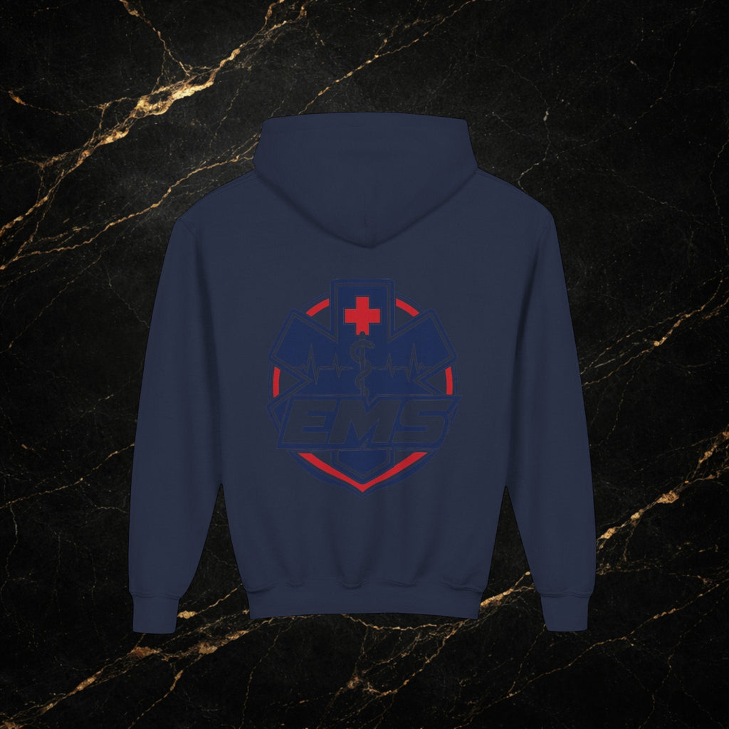 EMT Youth Hoodie – EMS Star of Life Logo Pullover for Young First Responders