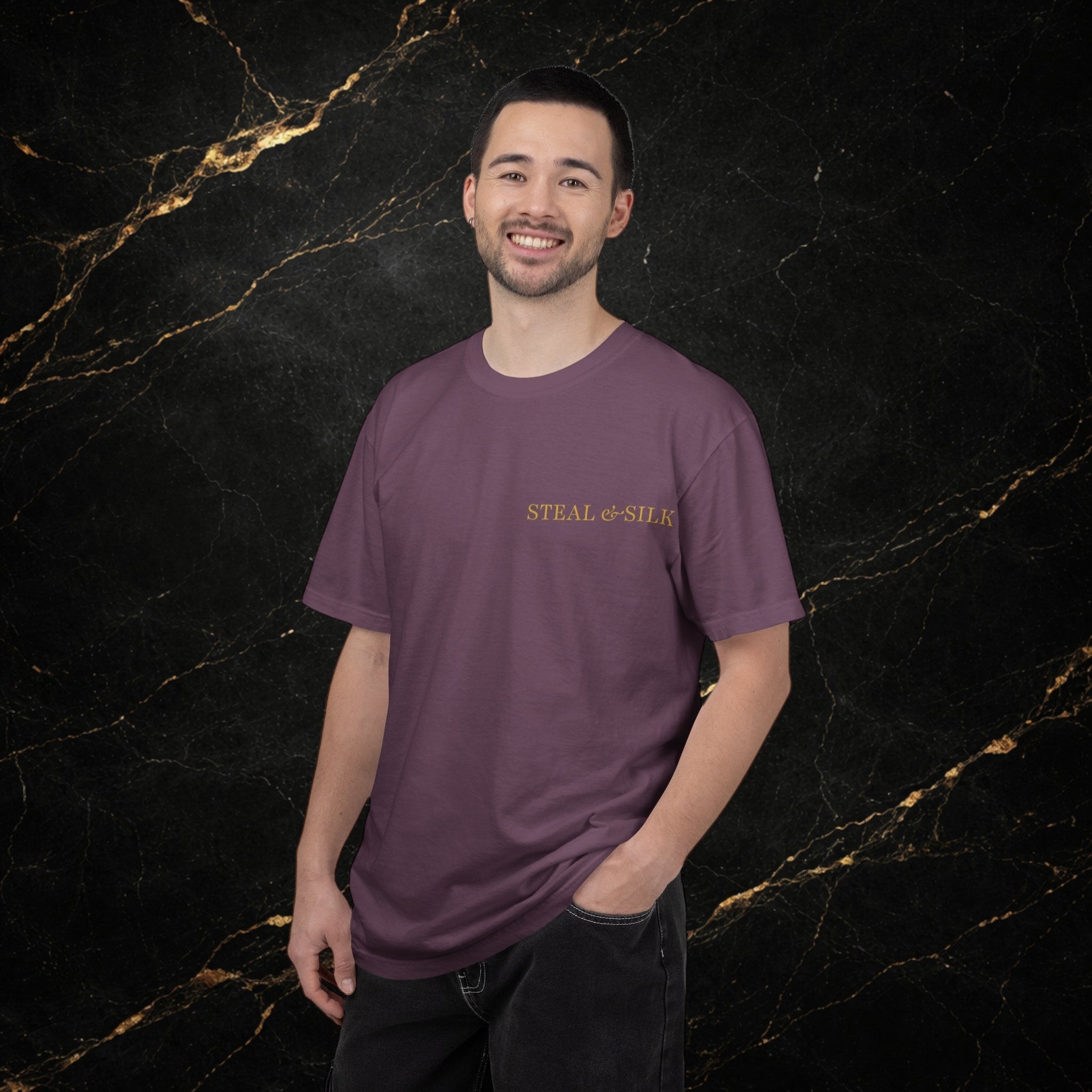 Handle With Force Heart Graphic T-Shirt — "Steal & Silk" Band Tee