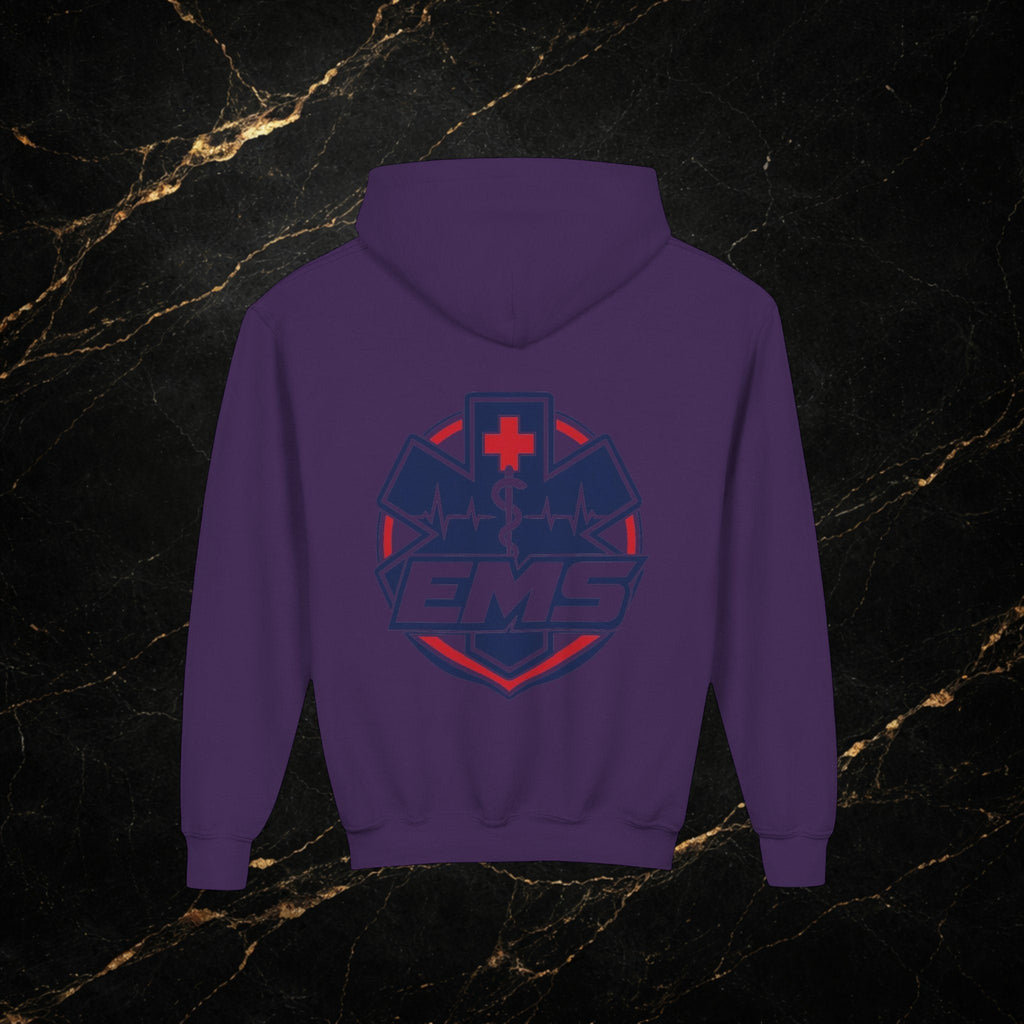 EMT Youth Hoodie – EMS Star of Life Logo Pullover for Young First Responders
