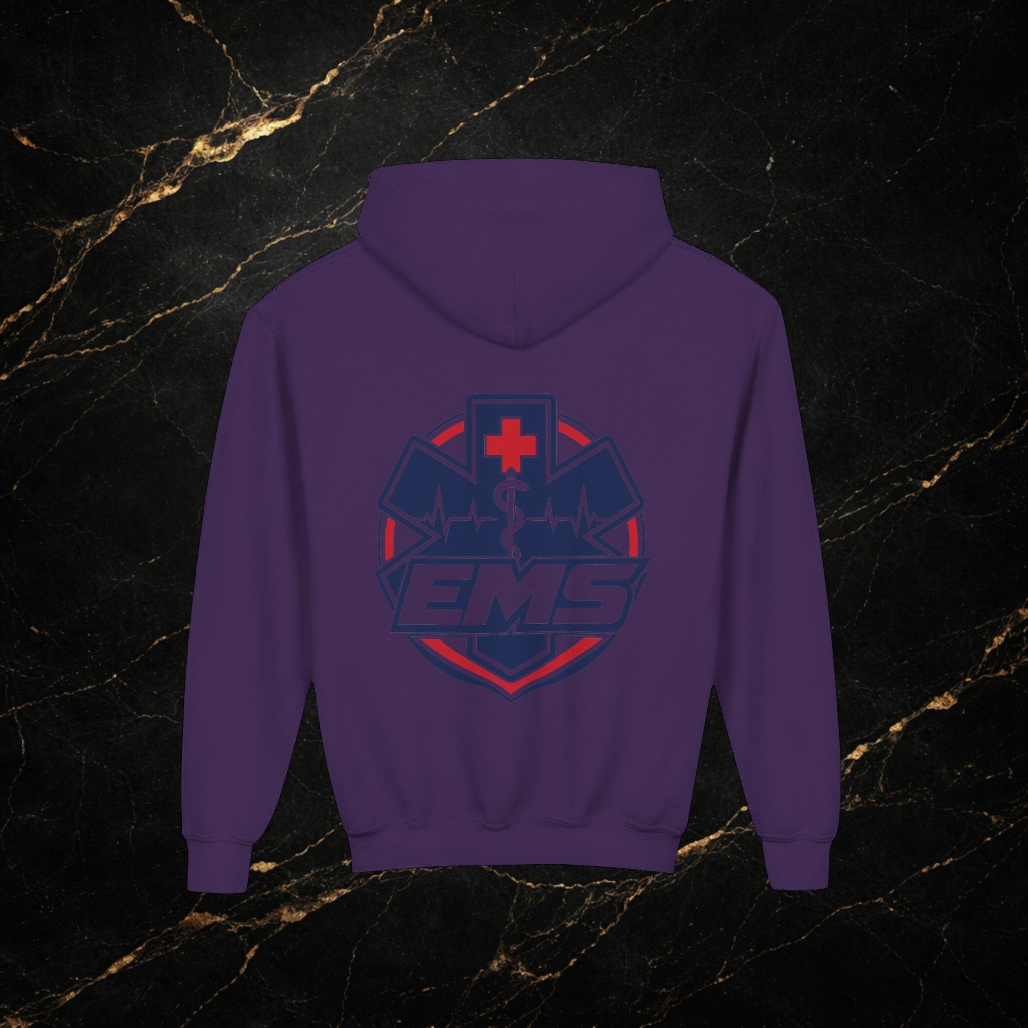 EMT Youth Hoodie – EMS Star of Life Logo Pullover for Young First Responders