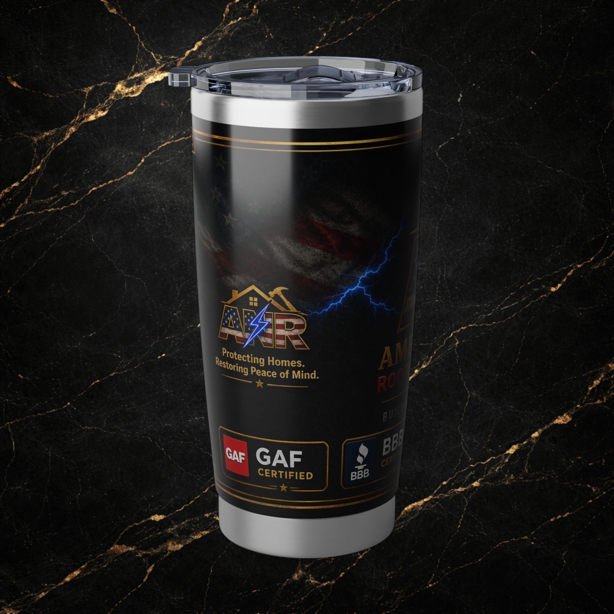 American Roofing & Restoration 20oz Insulated Tumbler - Company Logo Travel Mug
