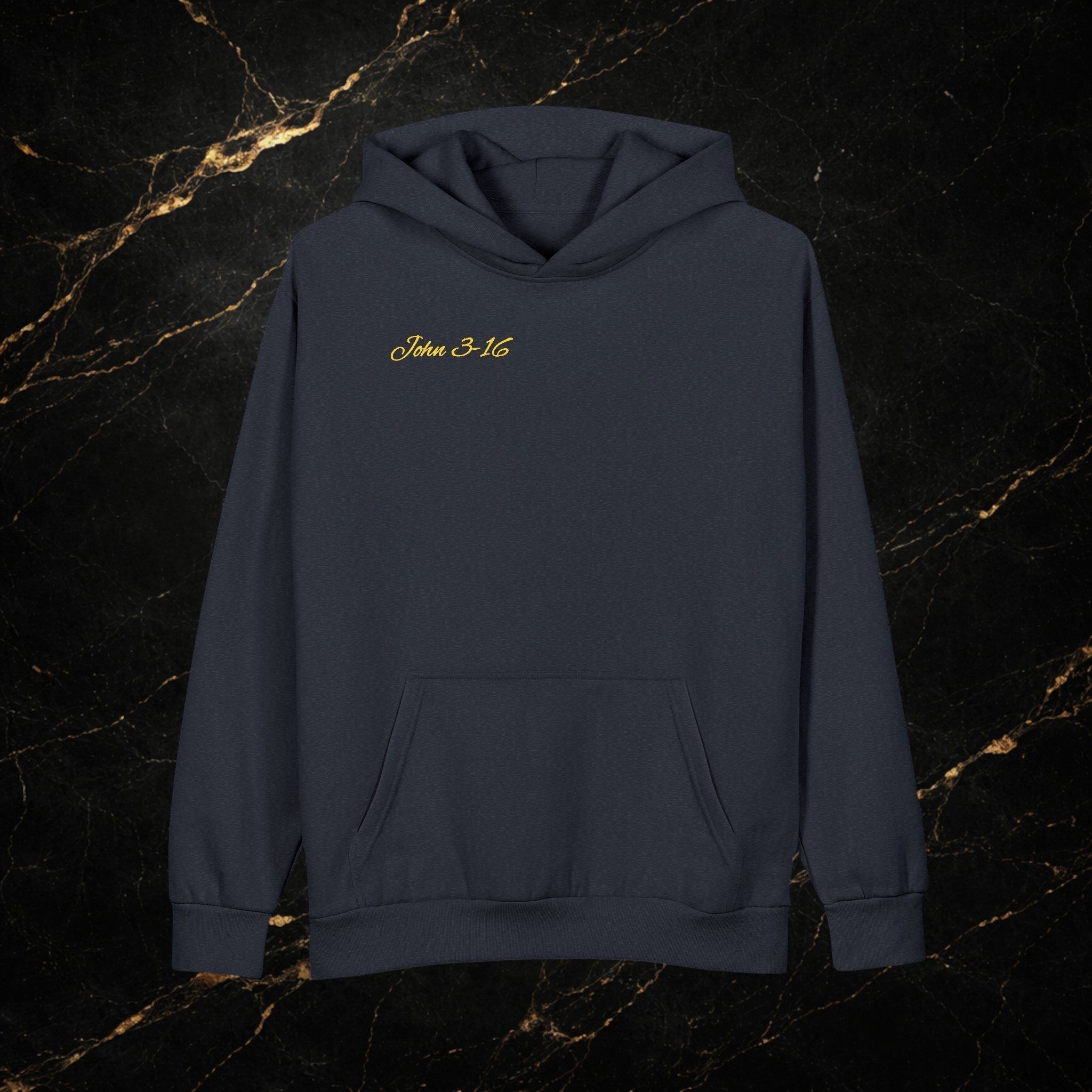 Christian Hoodie - John 3:16 Sunset Cross Pullover