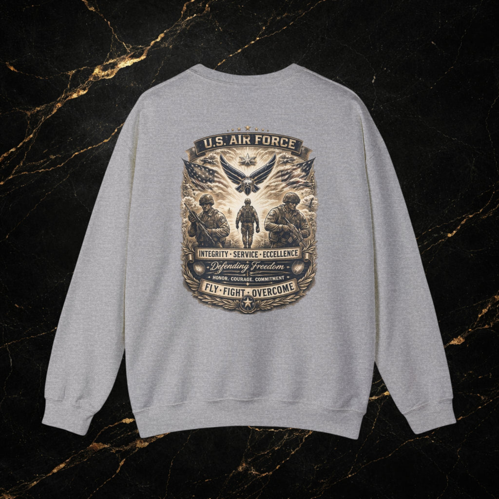 U.S. Air Force Memorial Crewneck Sweatshirt — Military Veteran Tribute