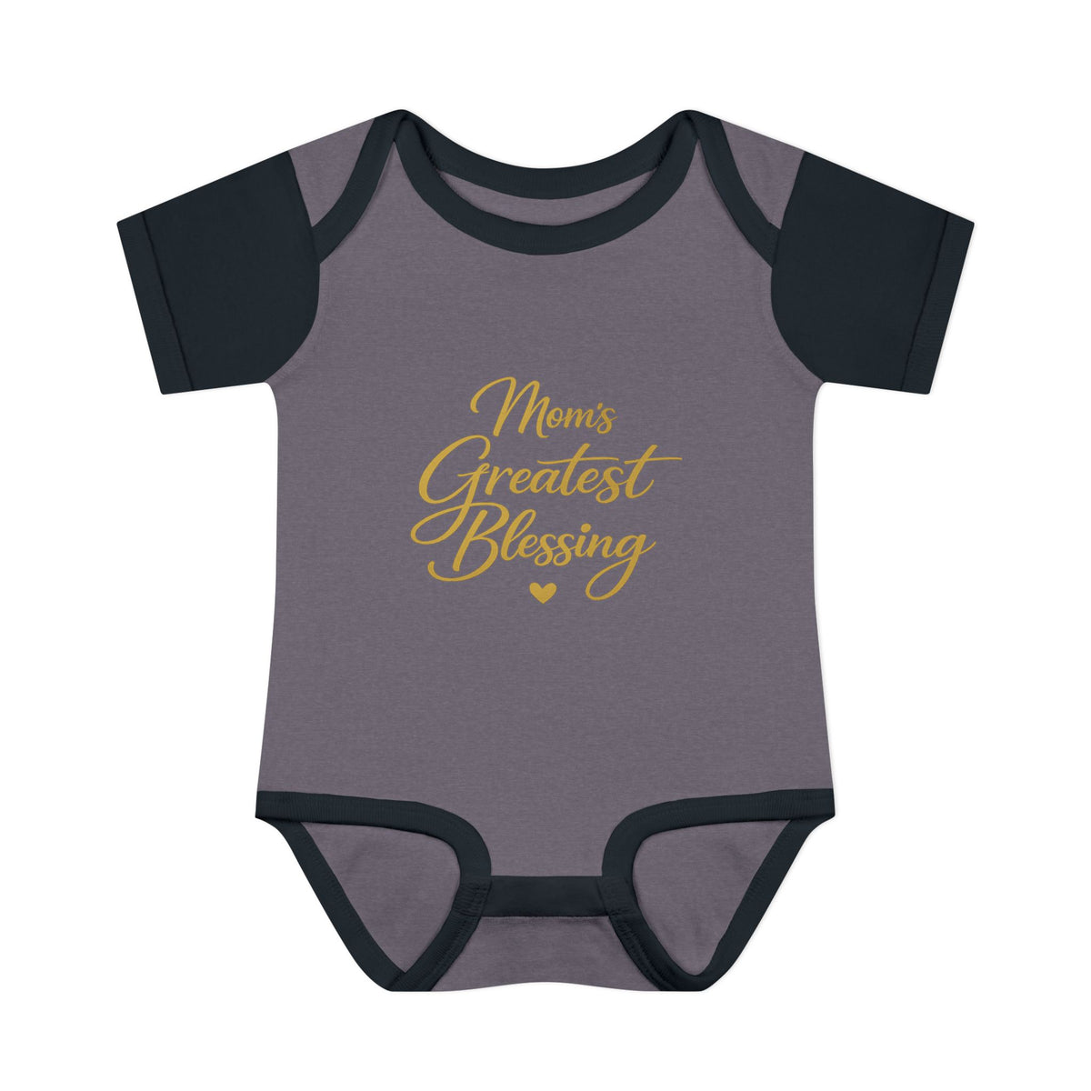 Mom's Greatest Blessing Infant Bodysuit — "Mom" Cross Newborn Onesie