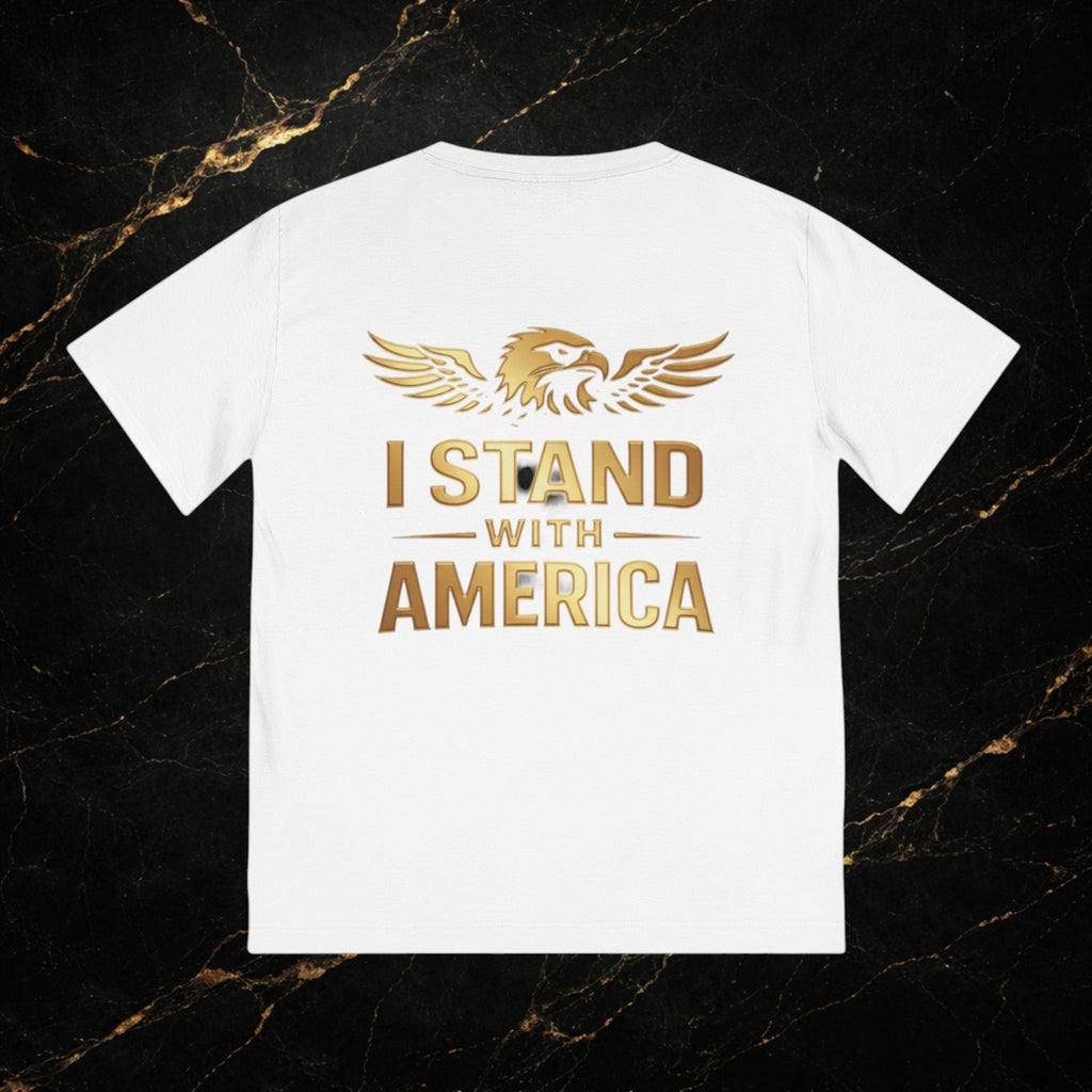 Patriotic Eagle T-Shirt — "I Stand With America" Graphic Tee