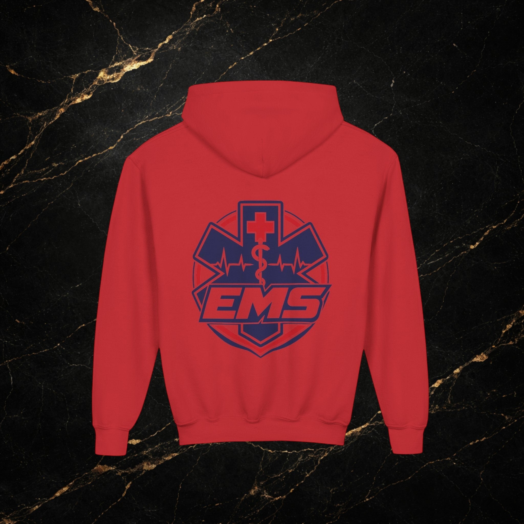 EMT Youth Hoodie – EMS Star of Life Logo Pullover for Young First Responders