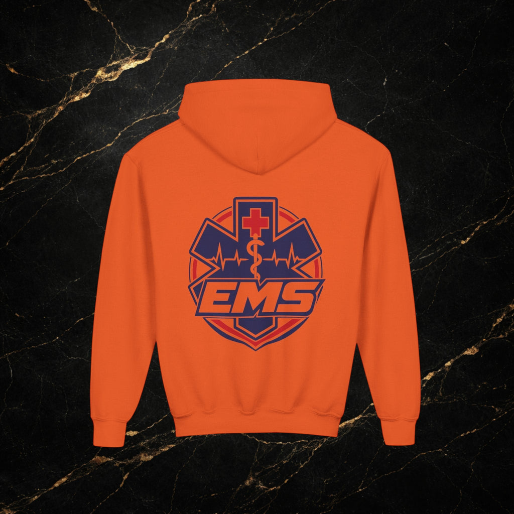 EMT Youth Hoodie – EMS Star of Life Logo Pullover for Young First Responders