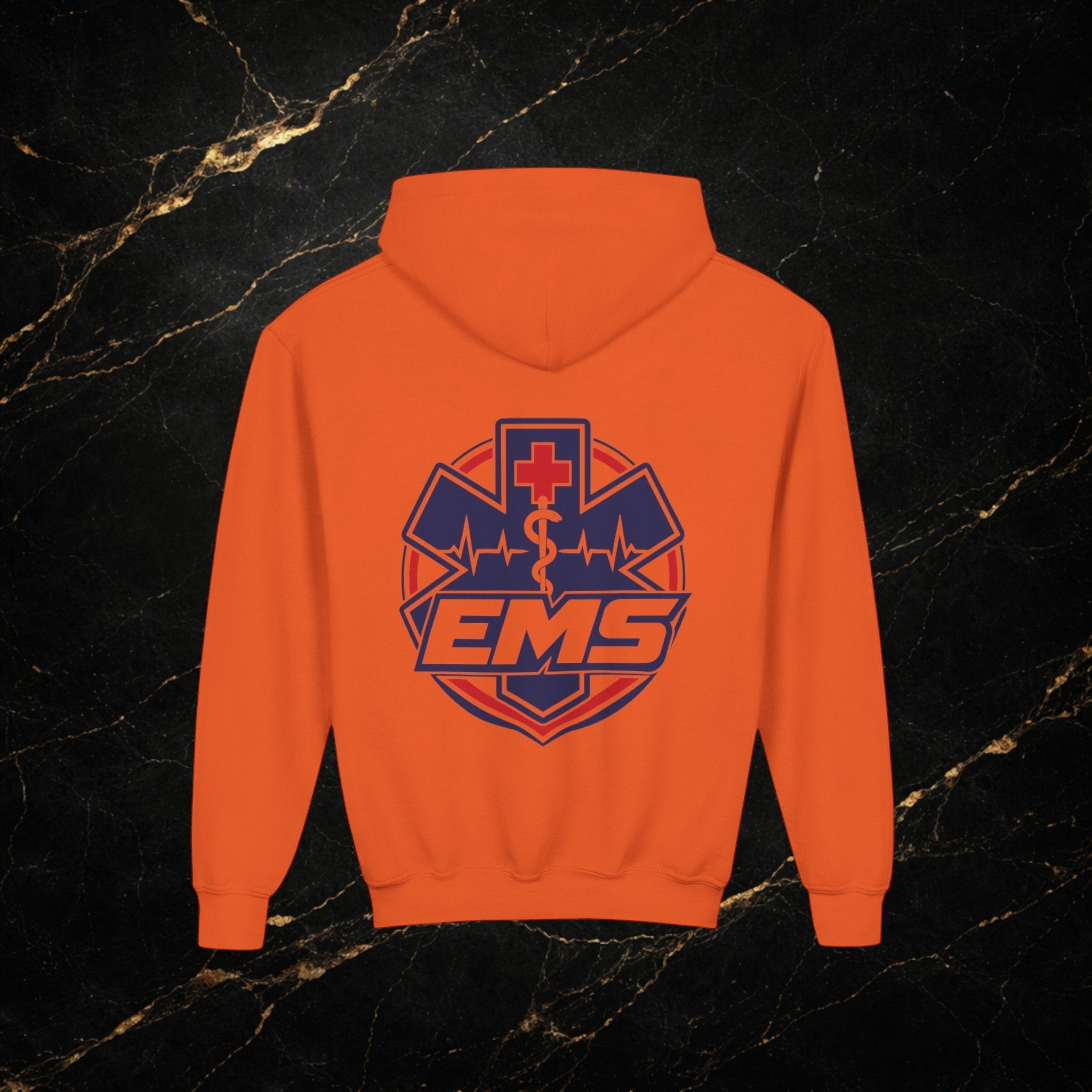 EMT Youth Hoodie – EMS Star of Life Logo Pullover for Young First Responders