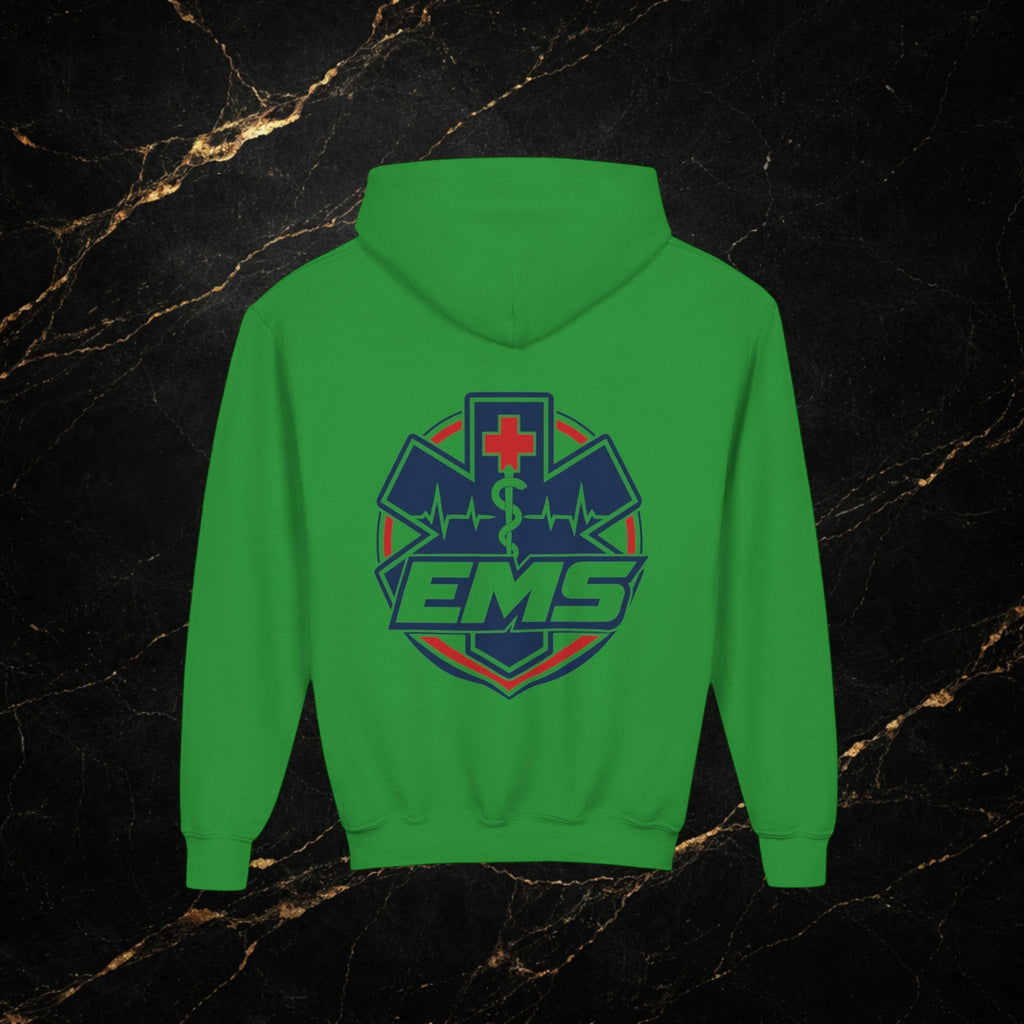 EMT Youth Hoodie – EMS Star of Life Logo Pullover for Young First Responders