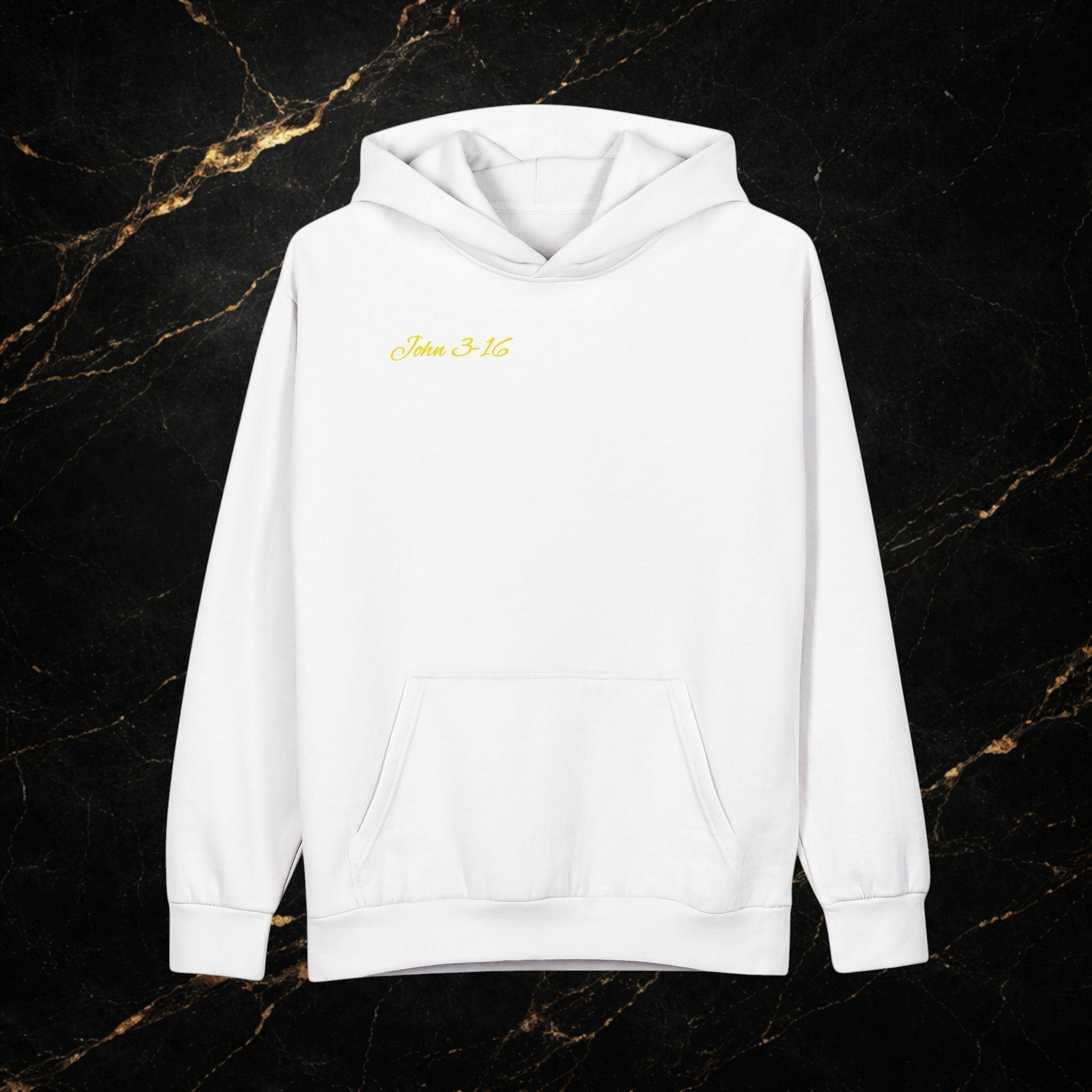 Christian Hoodie - John 3:16 Sunset Cross Pullover