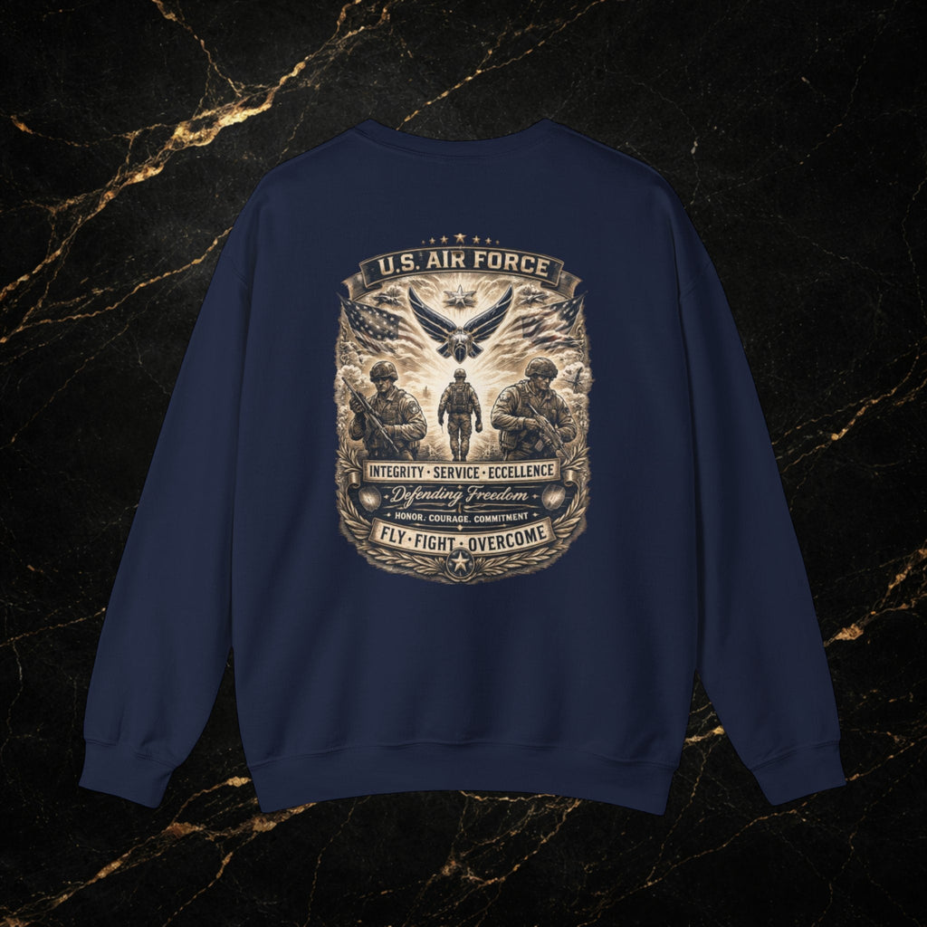 U.S. Air Force Memorial Crewneck Sweatshirt — Military Veteran Tribute