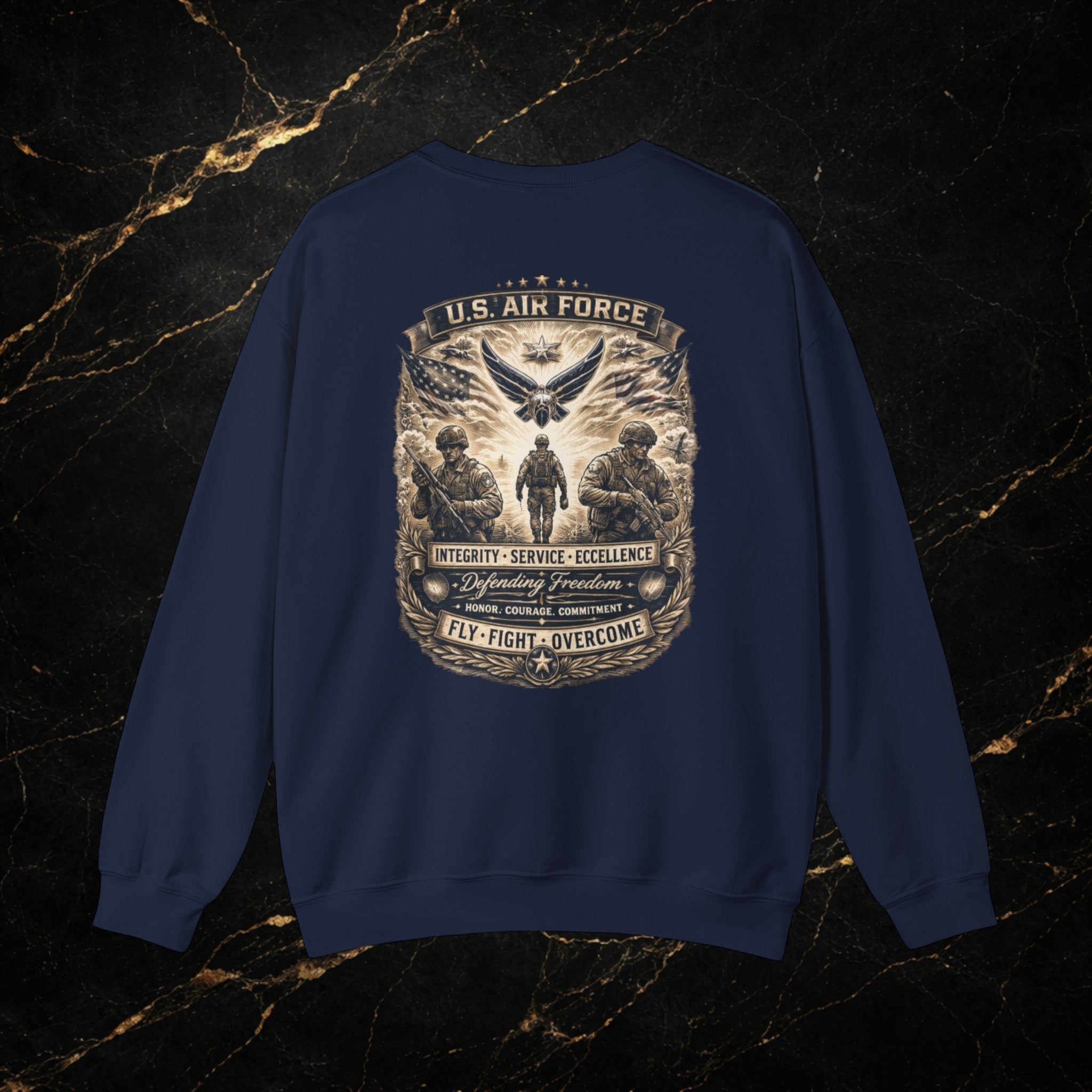 U.S. Air Force Memorial Crewneck Sweatshirt — Military Veteran Tribute