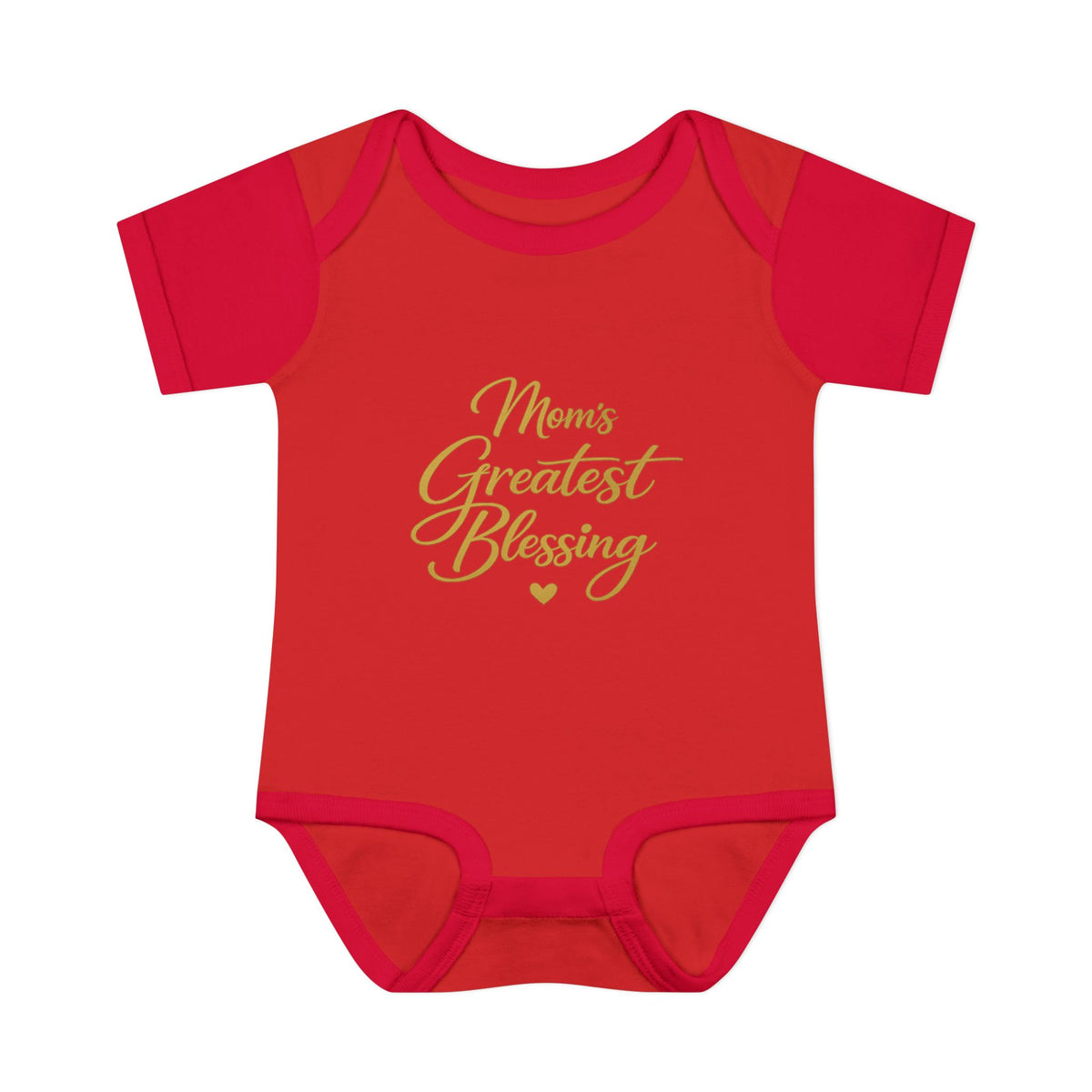 Mom's Greatest Blessing Infant Bodysuit — "Mom" Cross Newborn Onesie
