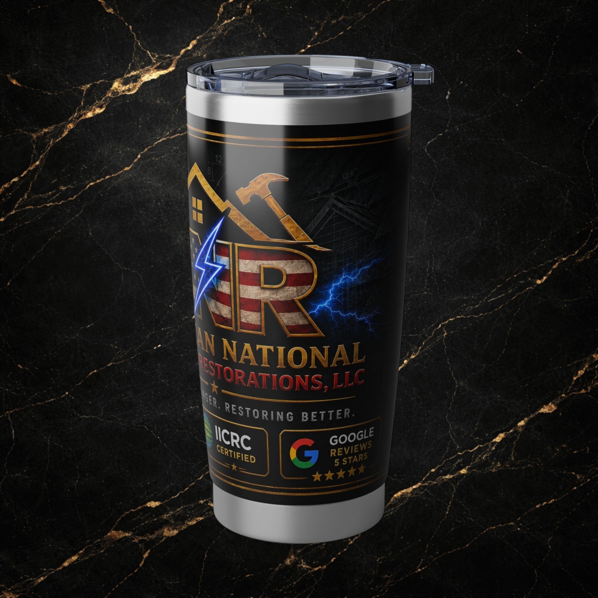 American Roofing & Restoration 20oz Insulated Tumbler - Company Logo Travel Mug