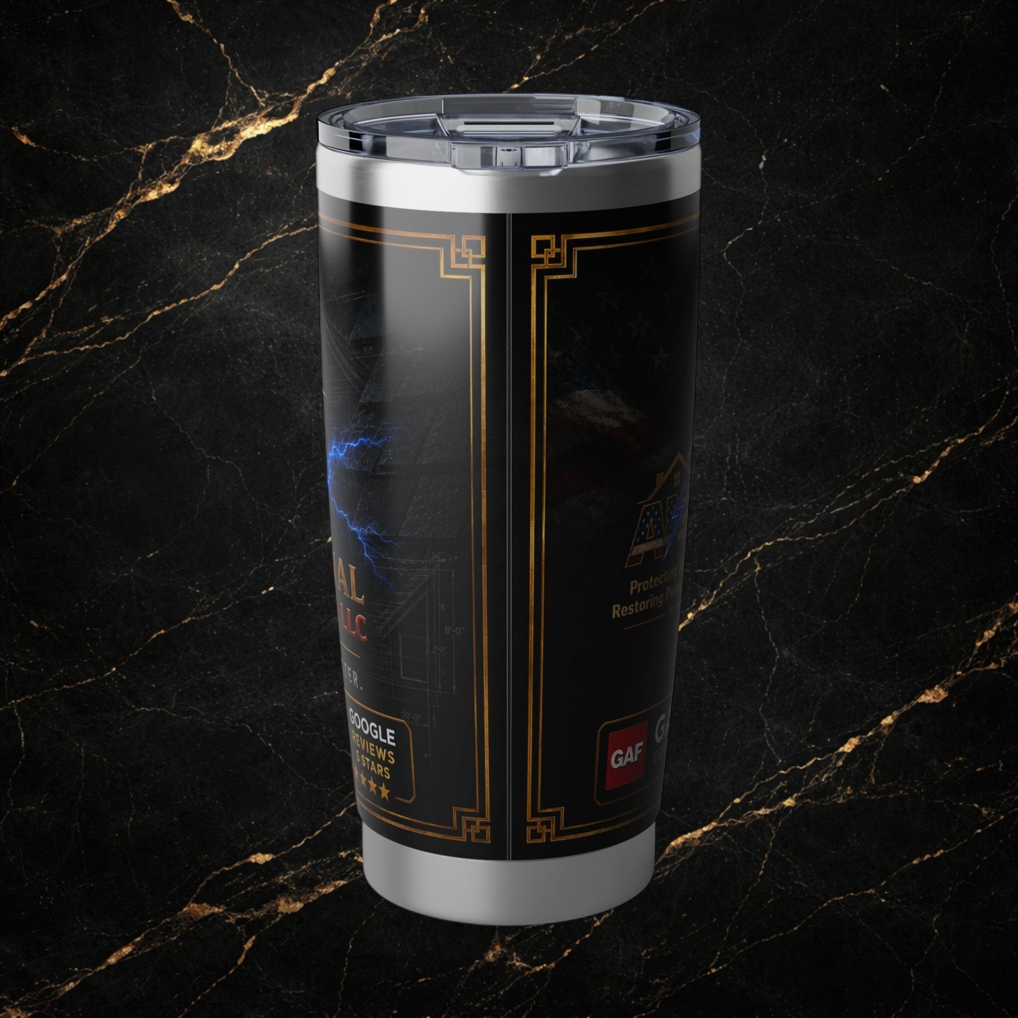 American Roofing & Restoration 20oz Insulated Tumbler - Company Logo Travel Mug