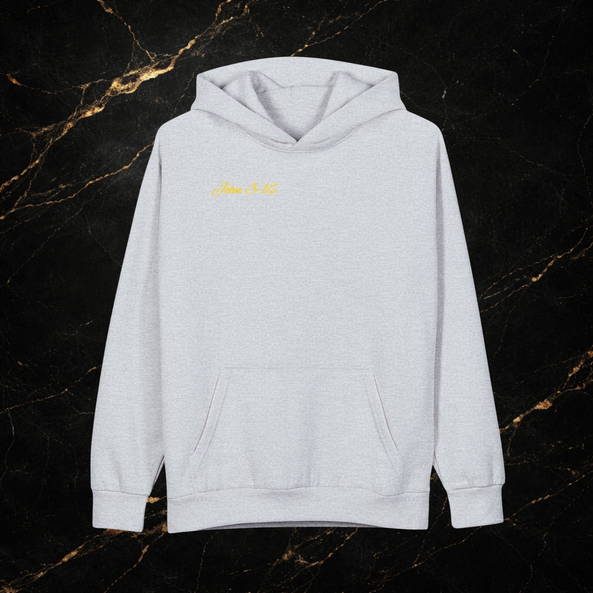 Christian Hoodie - John 3:16 Sunset Cross Pullover