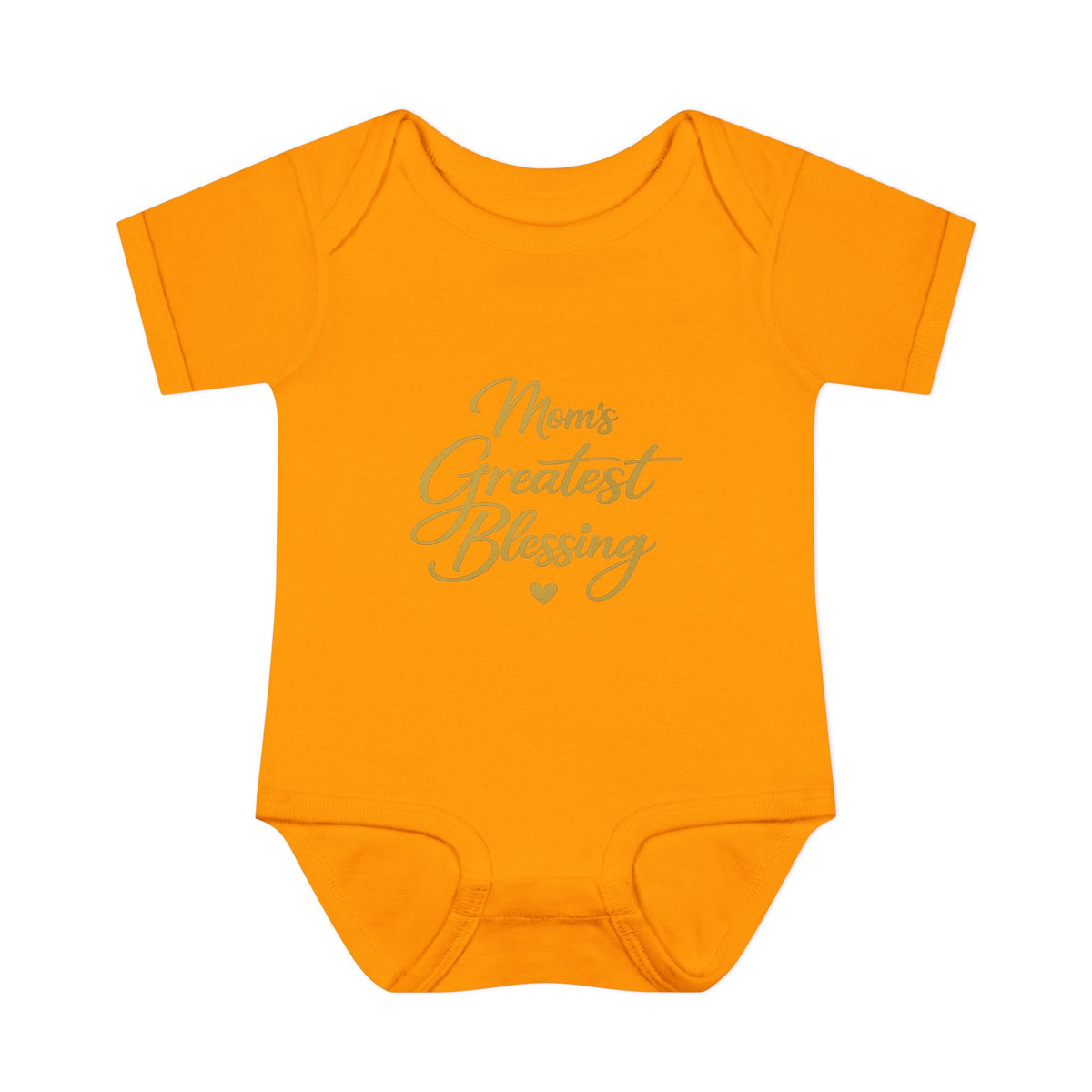 Mom's Greatest Blessing Infant Bodysuit — "Mom" Cross Newborn Onesie