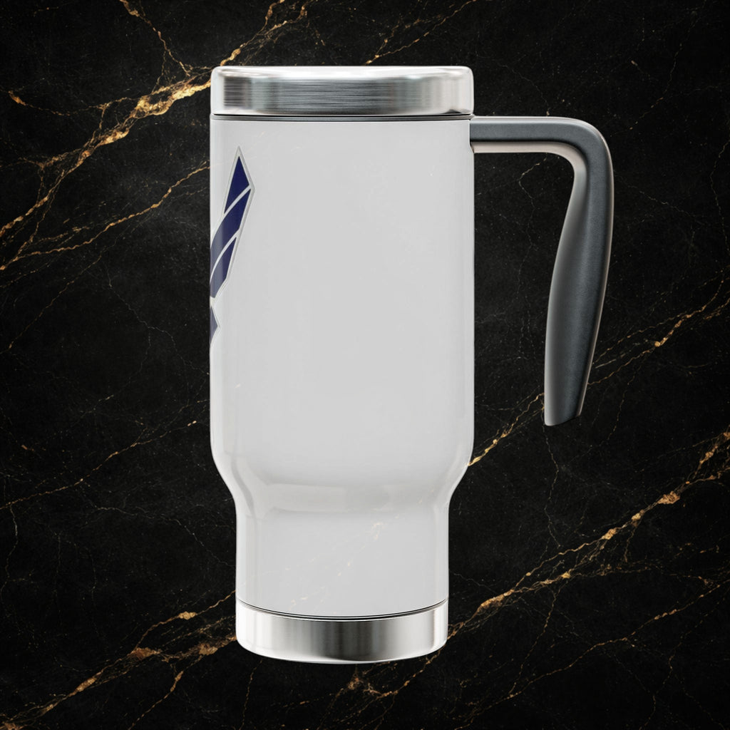 Air Force Travel Mug - "Fly. Fight. Win." 14oz Stainless Steel Insulated Tumbler with Handle