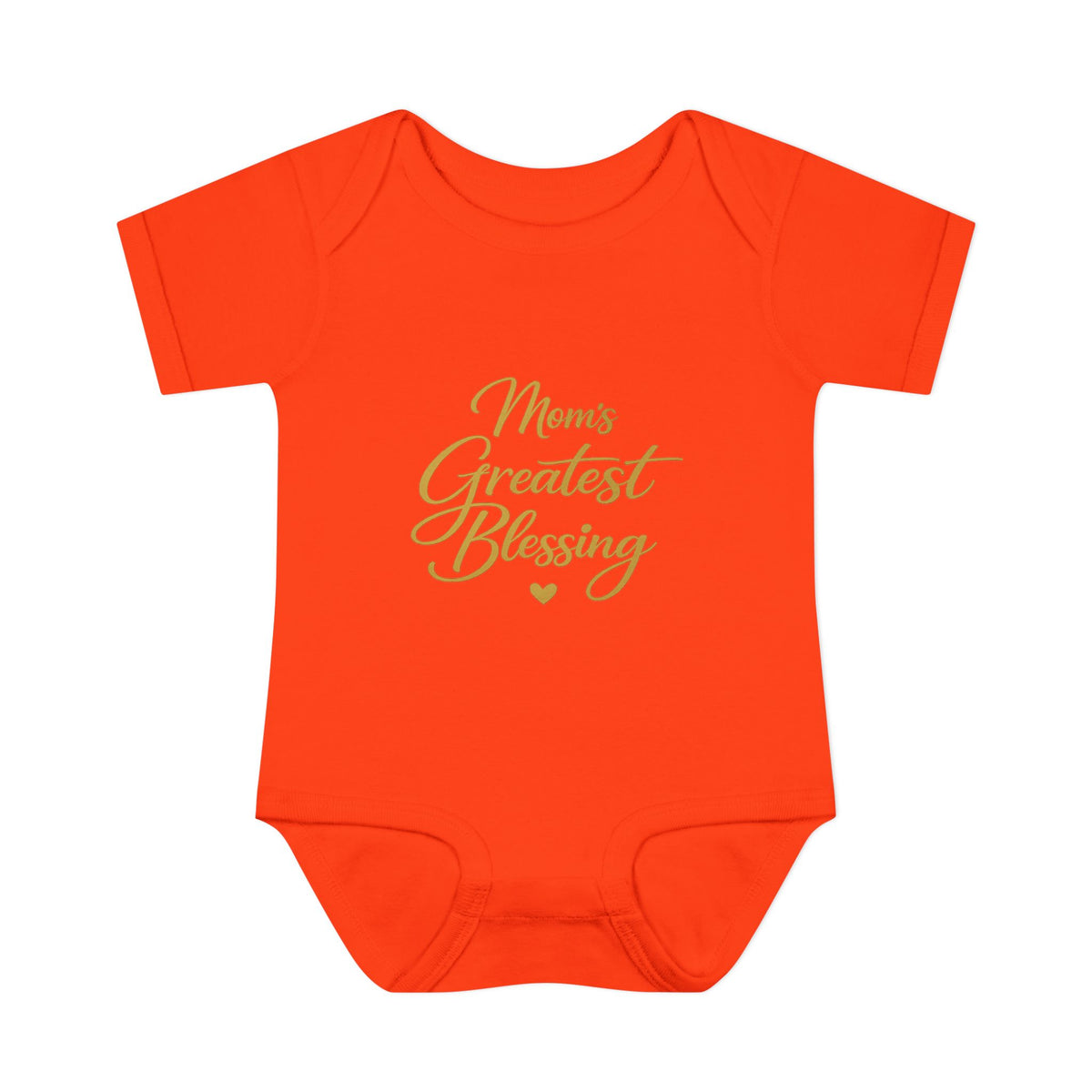 Mom's Greatest Blessing Infant Bodysuit — "Mom" Cross Newborn Onesie