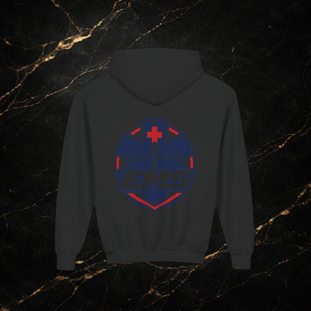 EMT Youth Hoodie – EMS Star of Life Logo Pullover for Young First Responders