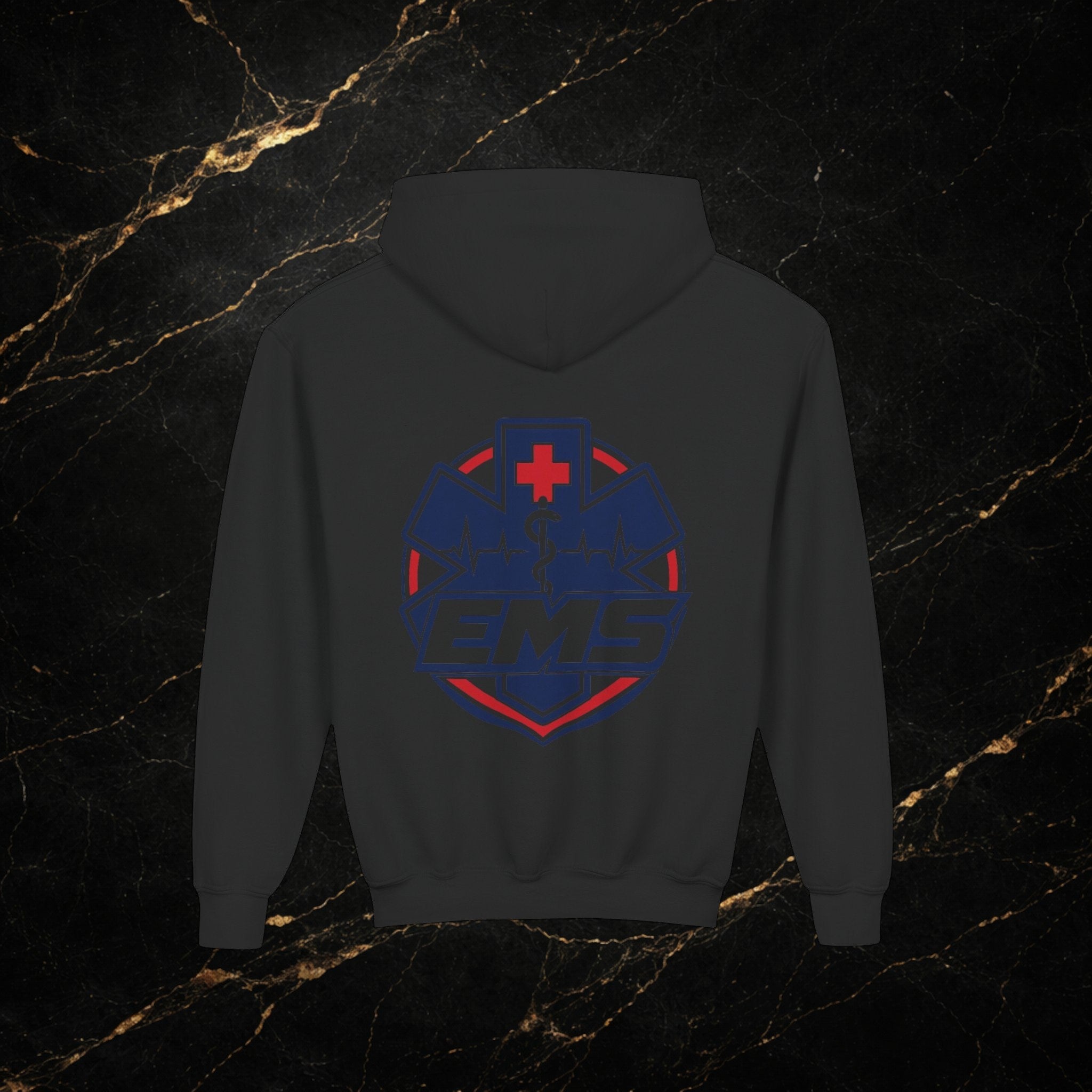 EMT Youth Hoodie – EMS Star of Life Logo Pullover for Young First Responders