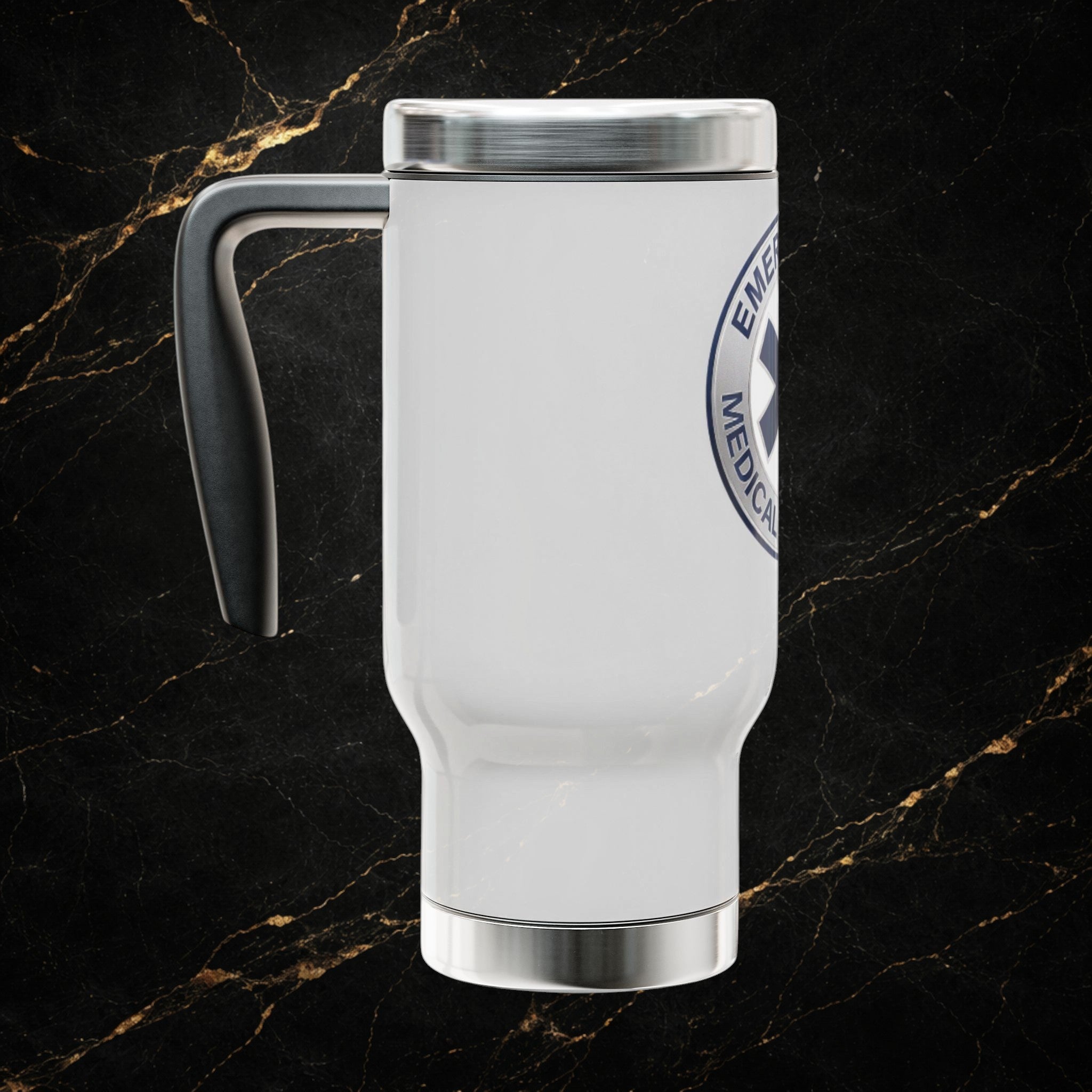 EMT Travel Mug - Emergency Medical Technician 14oz Stainless Steel Tumbler with Handle