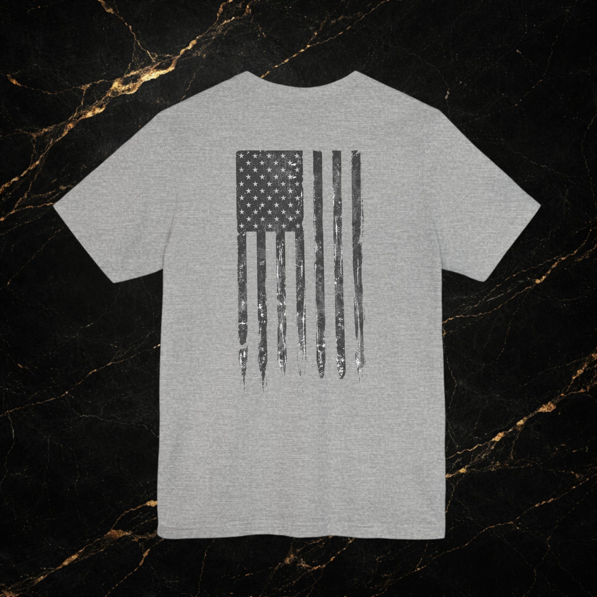Distressed American Flag Patriot Tee