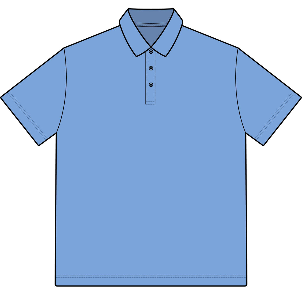 Versa Polo - Classic Embroidered American Flag Logo Polo