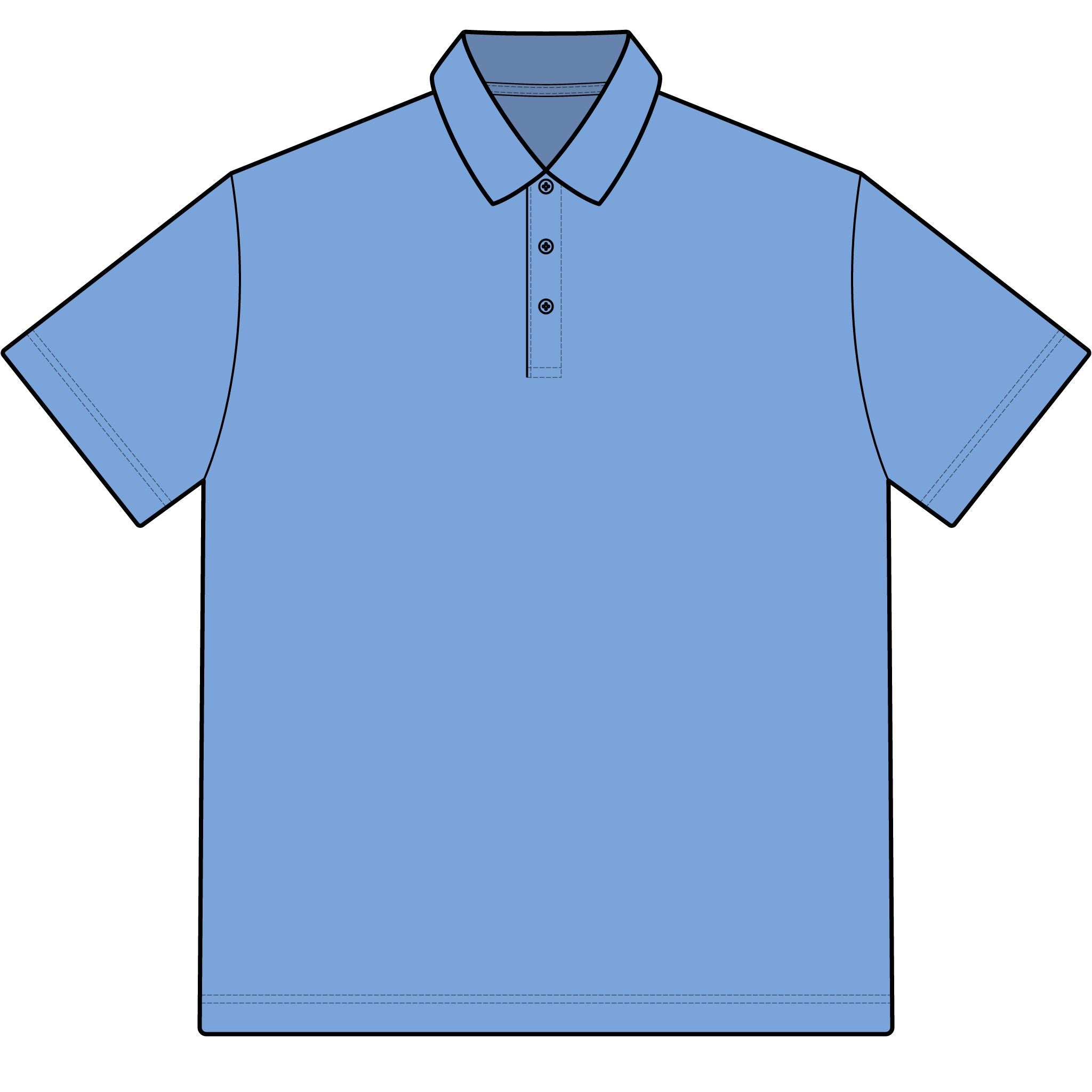 Versa Polo - Classic Embroidered American Flag Logo Polo