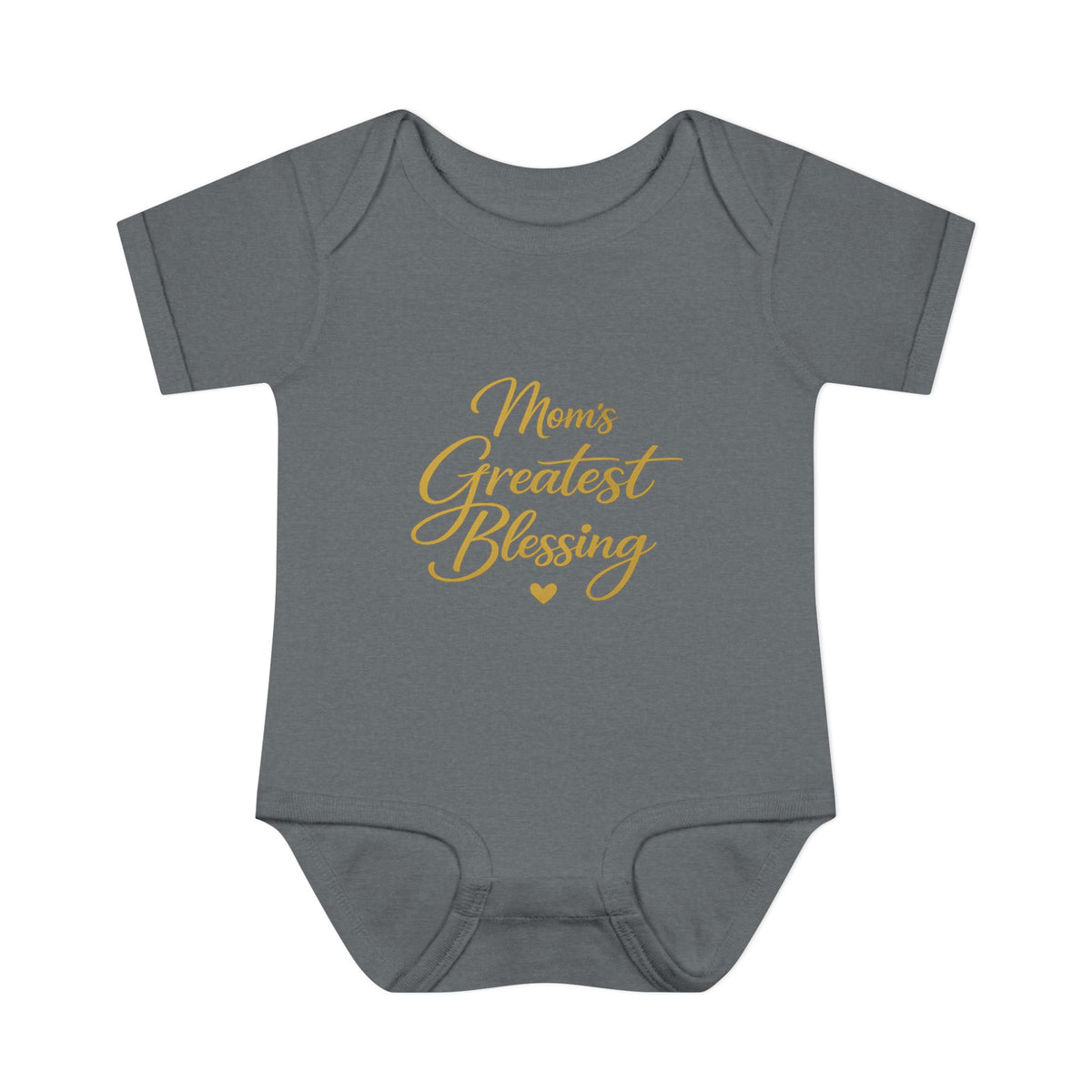 Mom's Greatest Blessing Infant Bodysuit — "Mom" Cross Newborn Onesie