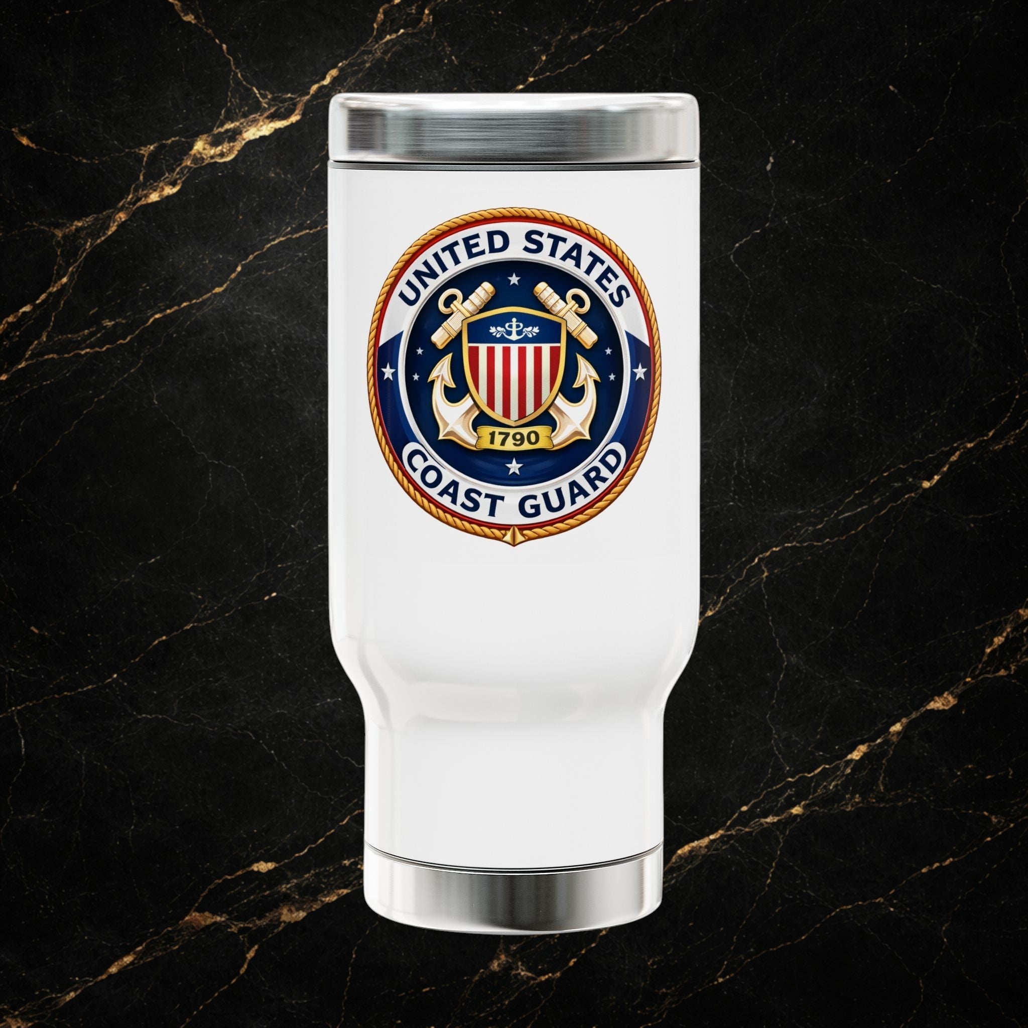 Coast Guard "Guardians of the Sea" 14oz Stainless Travel Mug