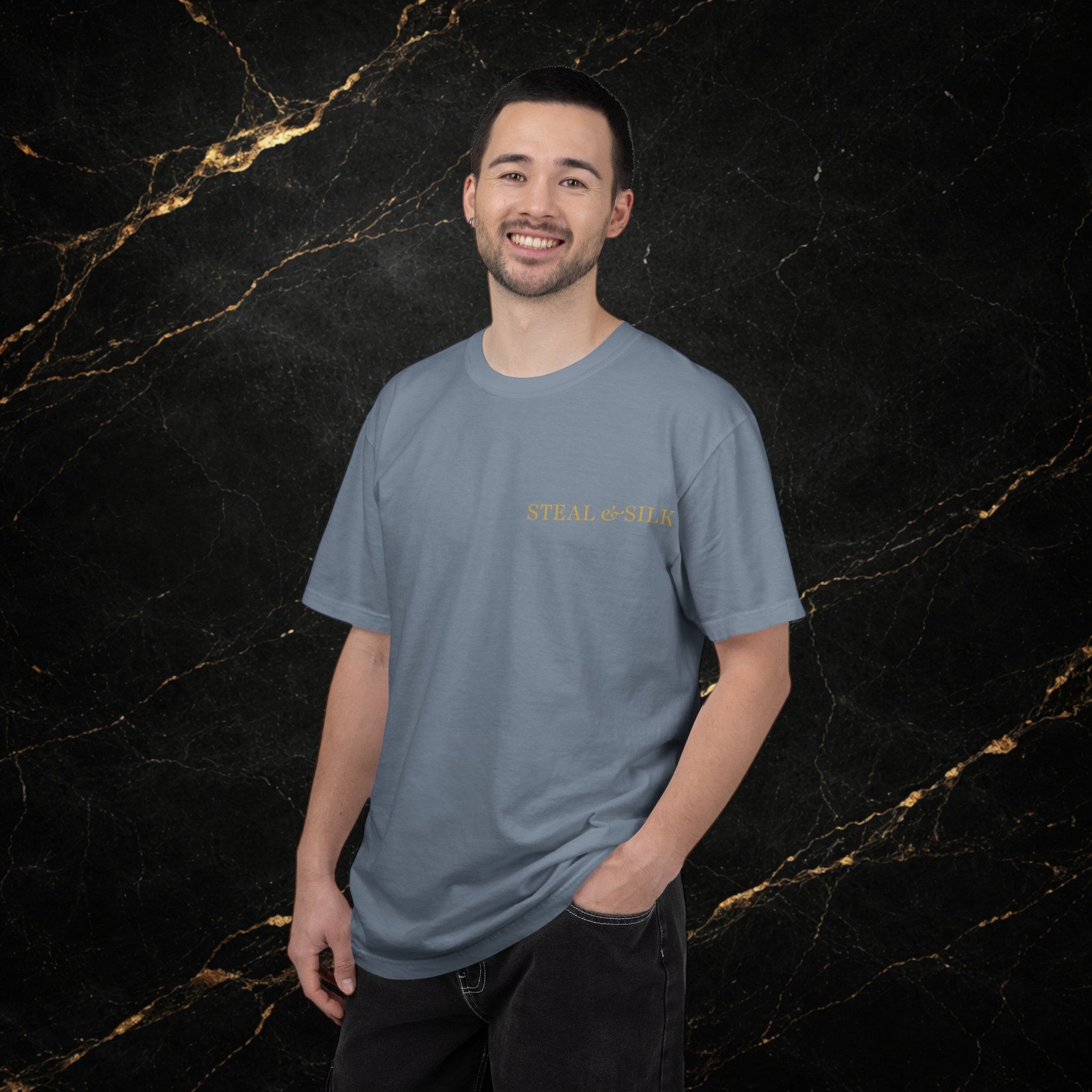 Handle With Force Heart Graphic T-Shirt — "Steal & Silk" Band Tee