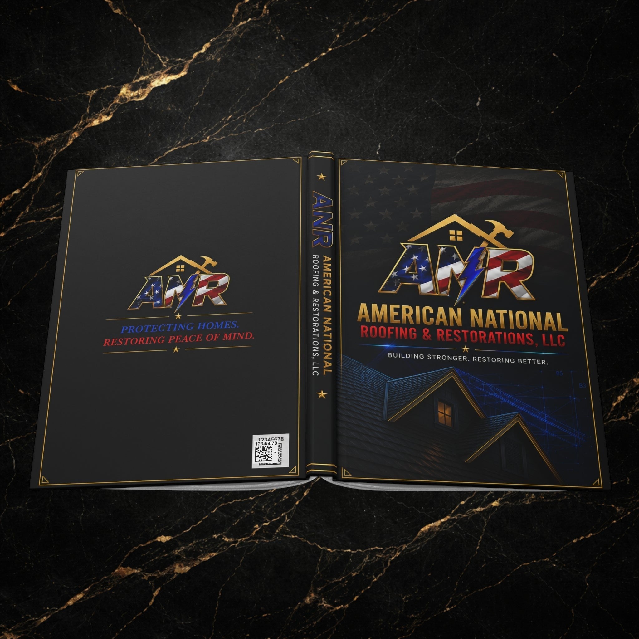 American National Roofing Hardcover Journal — Branded Contractor Notebook