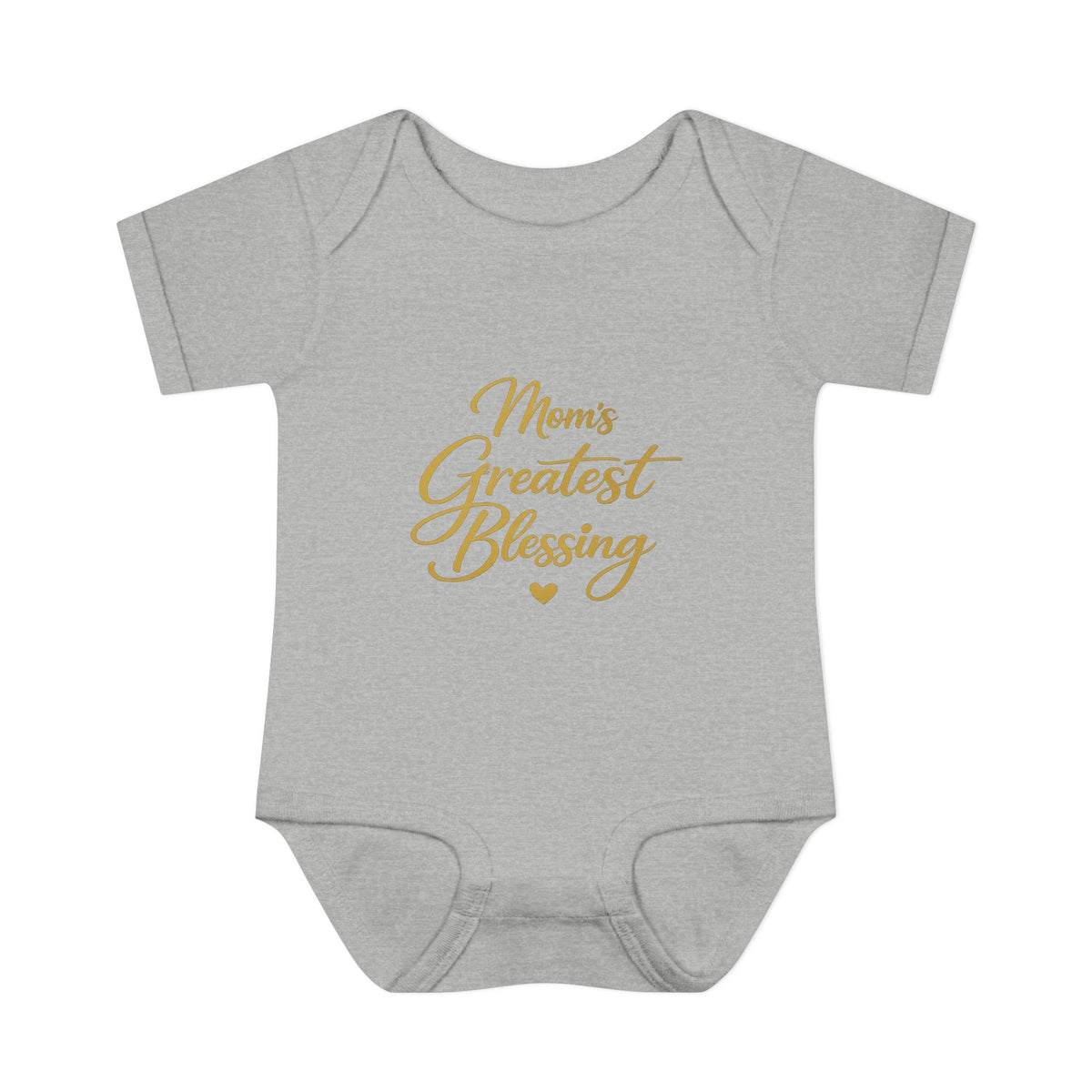 Mom's Greatest Blessing Infant Bodysuit — "Mom" Cross Newborn Onesie