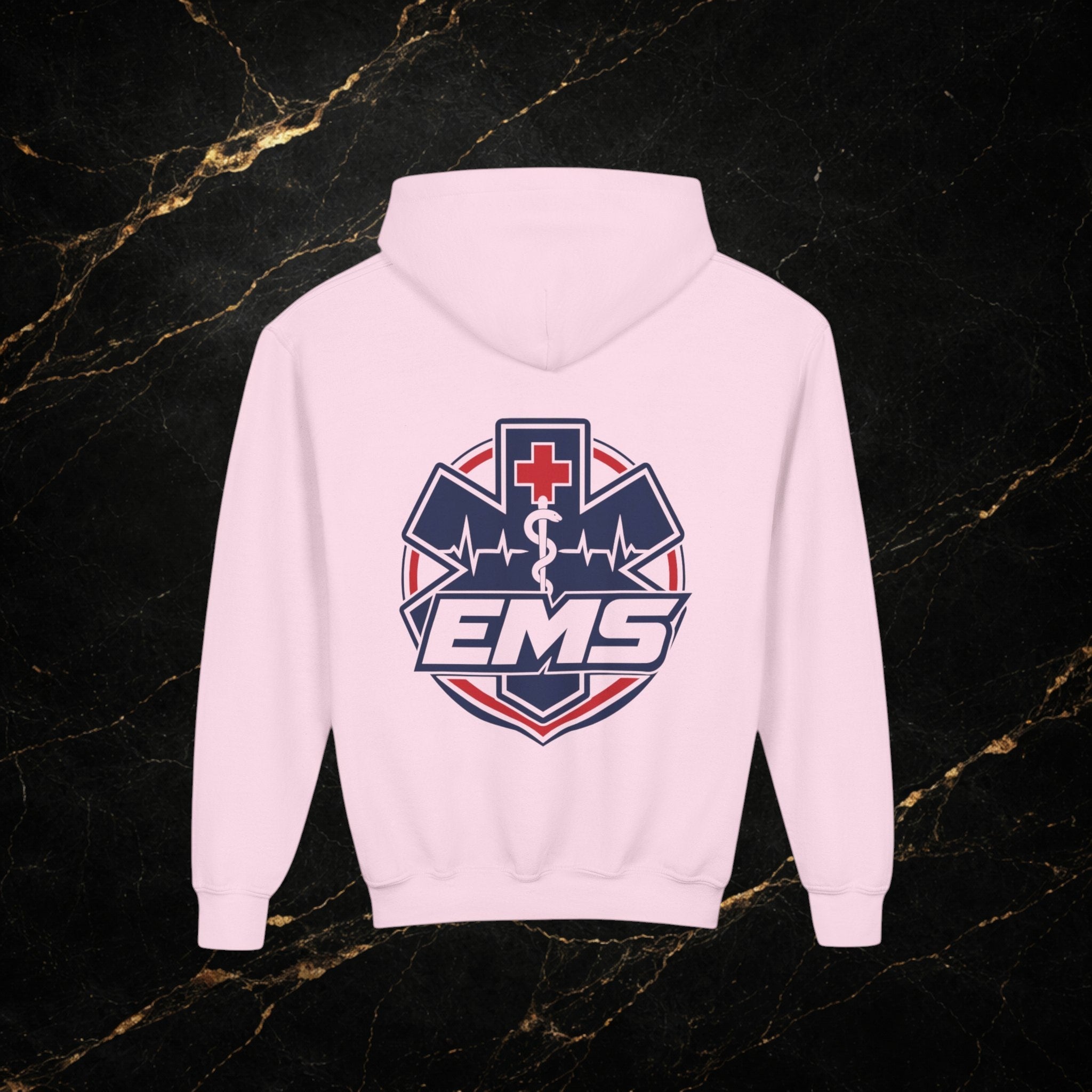 EMT Youth Hoodie – EMS Star of Life Logo Pullover for Young First Responders