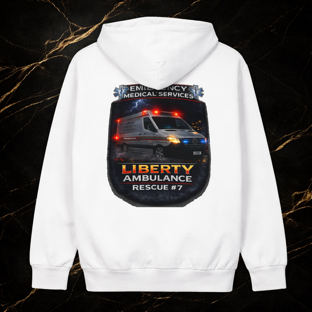 Ambulance Rescue Hoodie — Liberty Emergency Medical Services Pullover