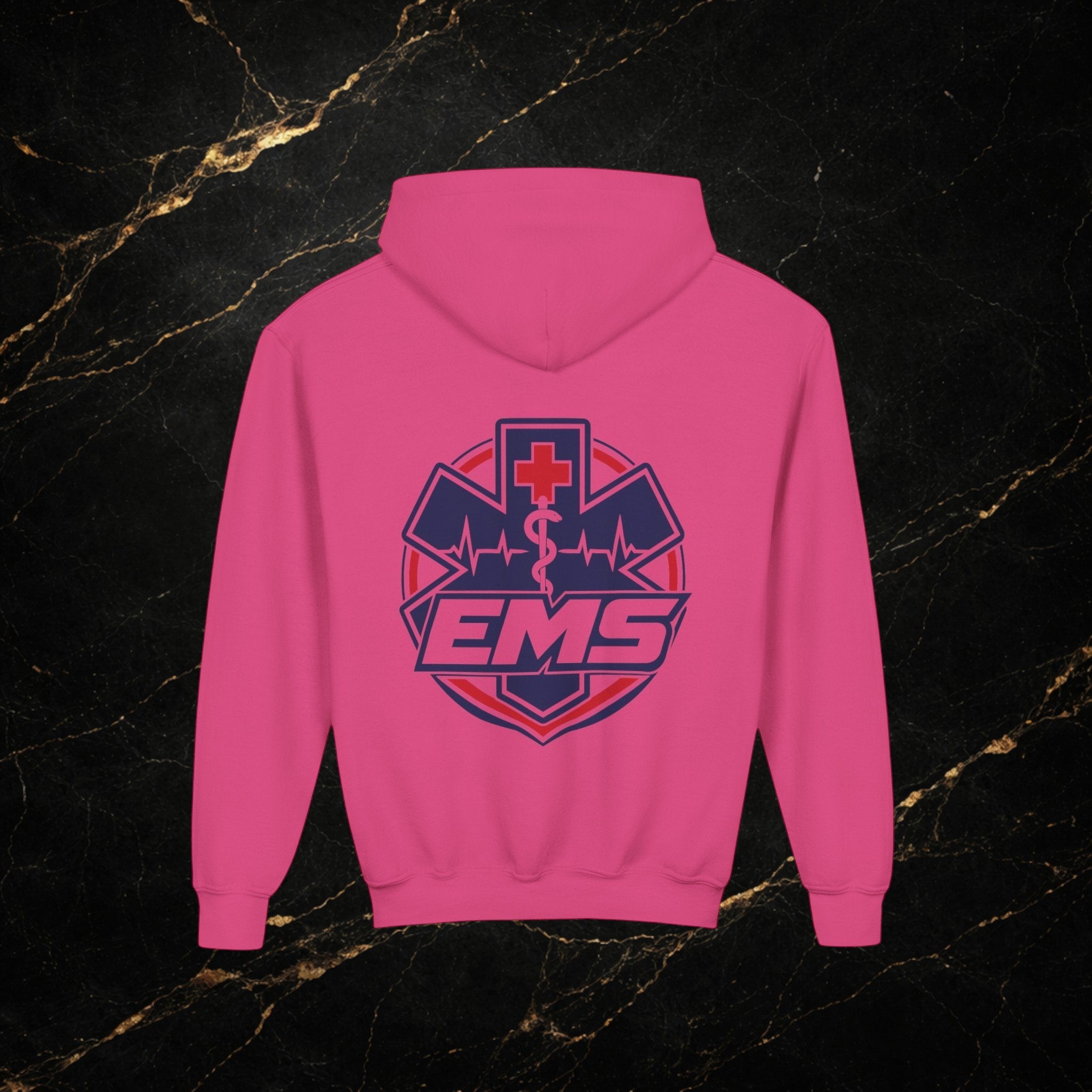 EMT Youth Hoodie – EMS Star of Life Logo Pullover for Young First Responders