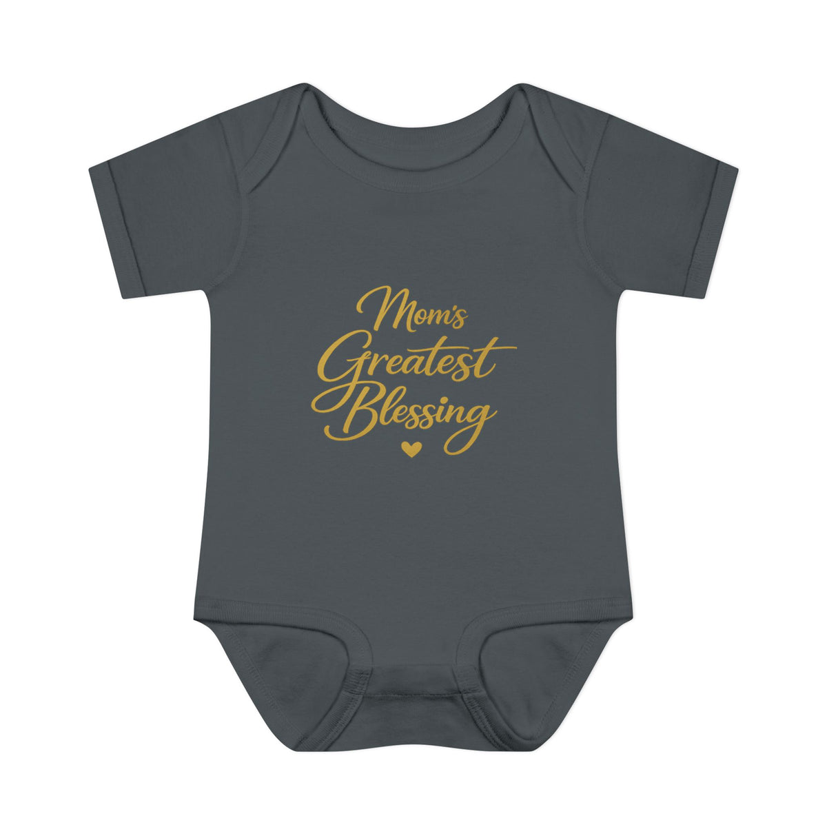 Mom's Greatest Blessing Infant Bodysuit — "Mom" Cross Newborn Onesie