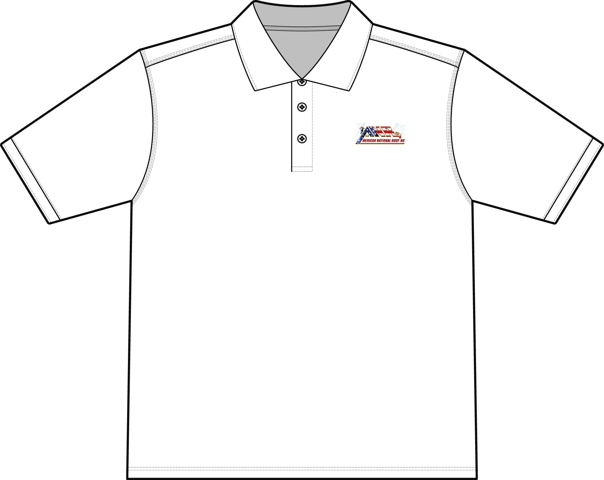 Workwear Pro Polo — Embroidered American Flag Chest Logo Polo