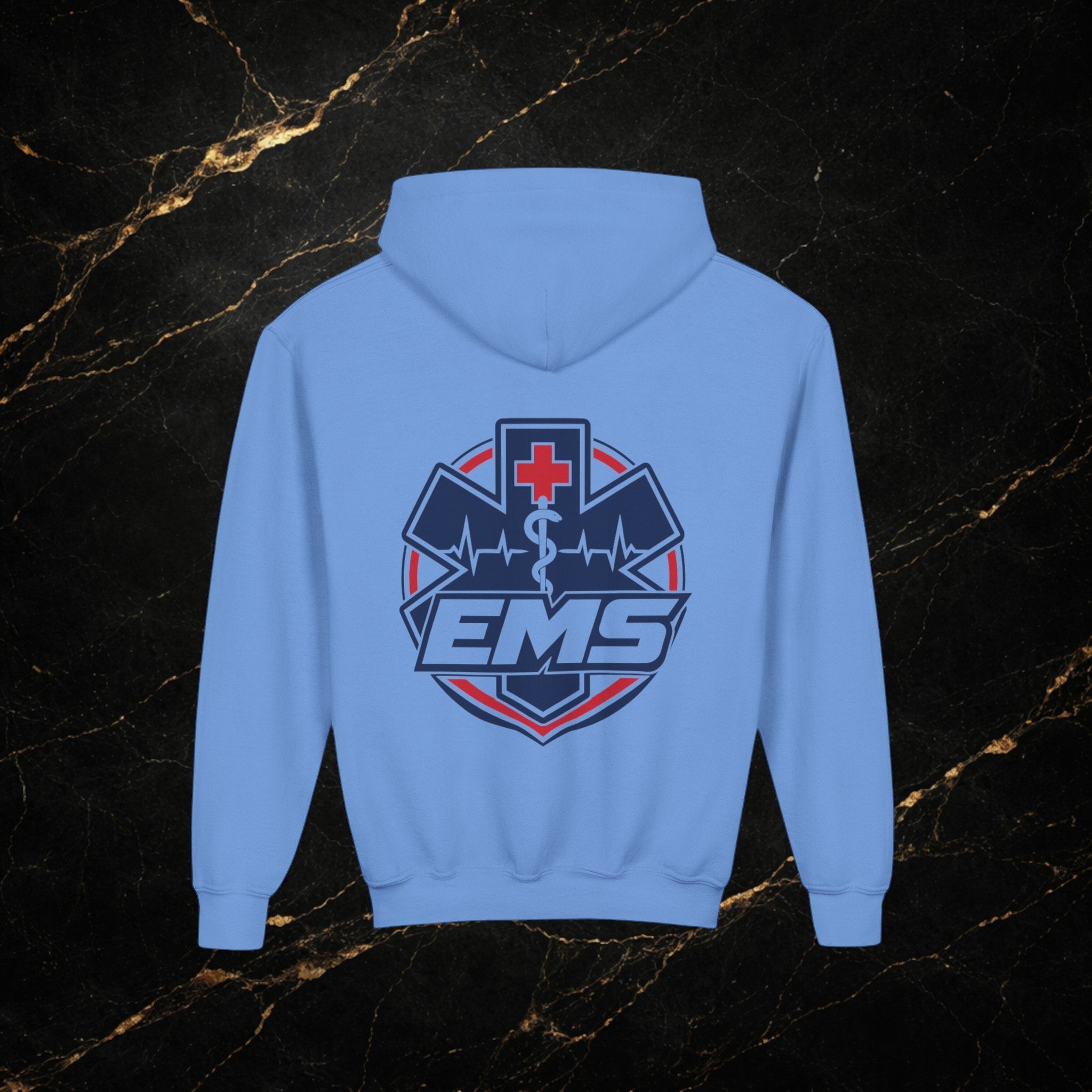 EMT Youth Hoodie – EMS Star of Life Logo Pullover for Young First Responders