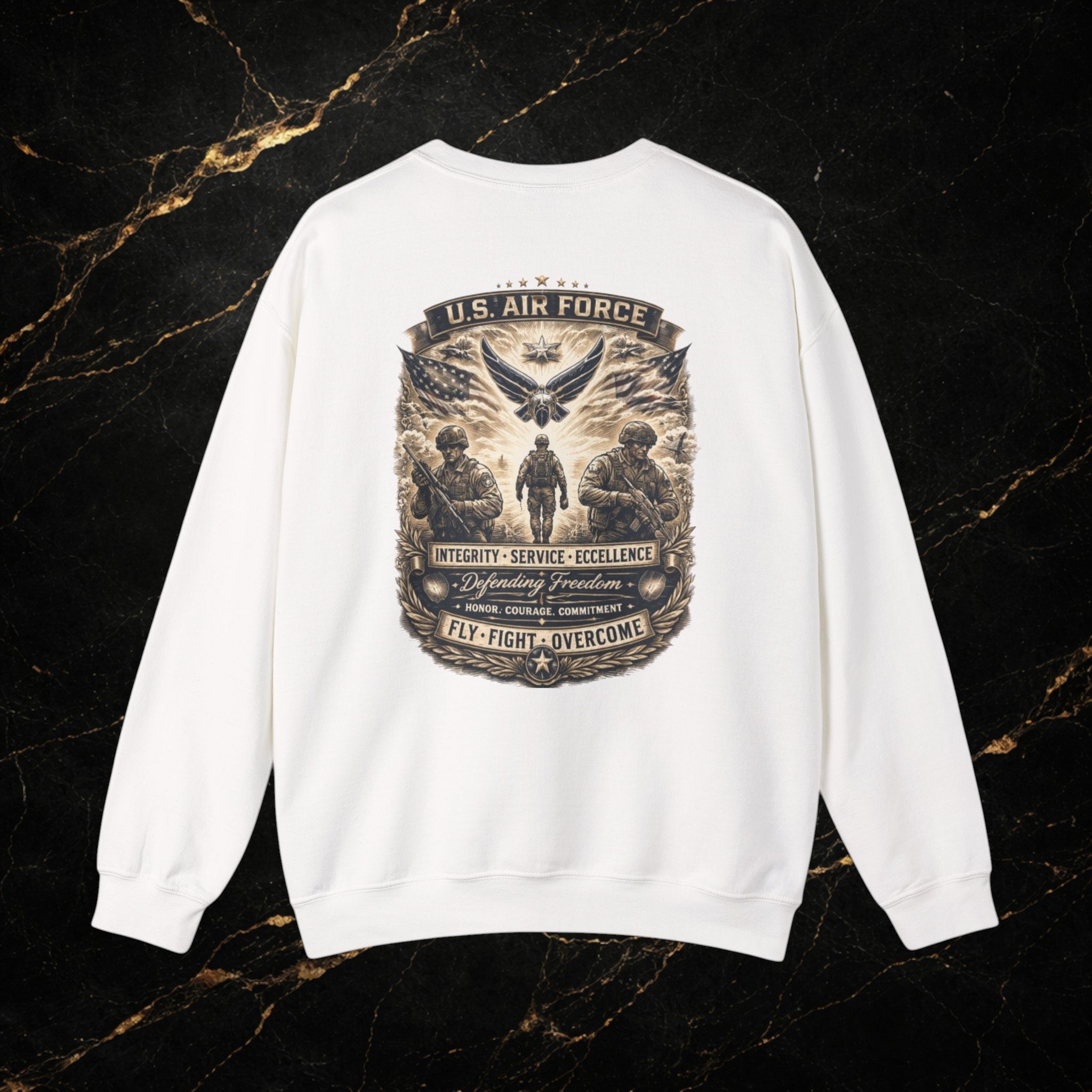 U.S. Air Force Memorial Crewneck Sweatshirt — Military Veteran Tribute