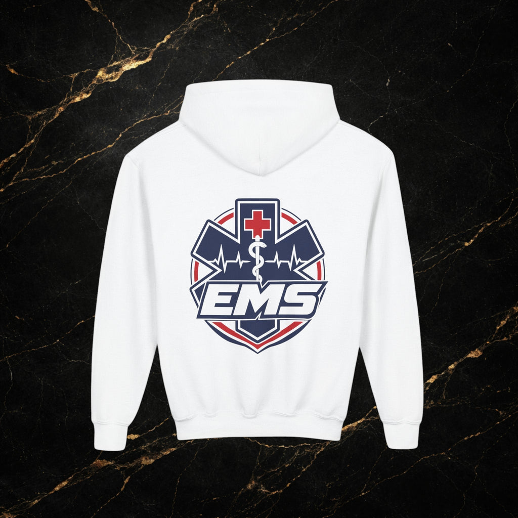 EMT Youth Hoodie – EMS Star of Life Logo Pullover for Young First Responders