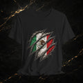 Mexican Flag Ripped Design T‑Shirt — Patriotic Mexico Tee