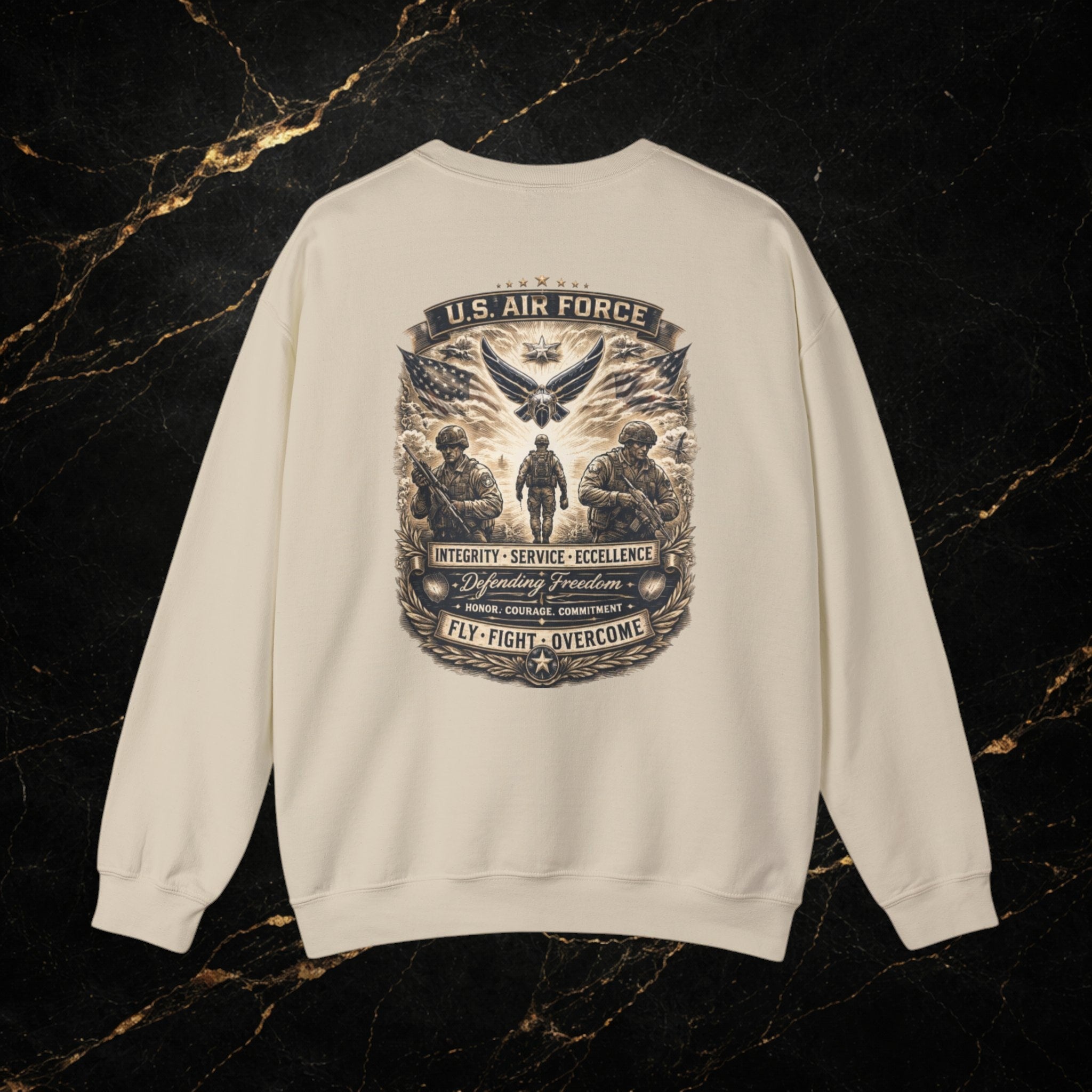 U.S. Air Force Memorial Crewneck Sweatshirt — Military Veteran Tribute
