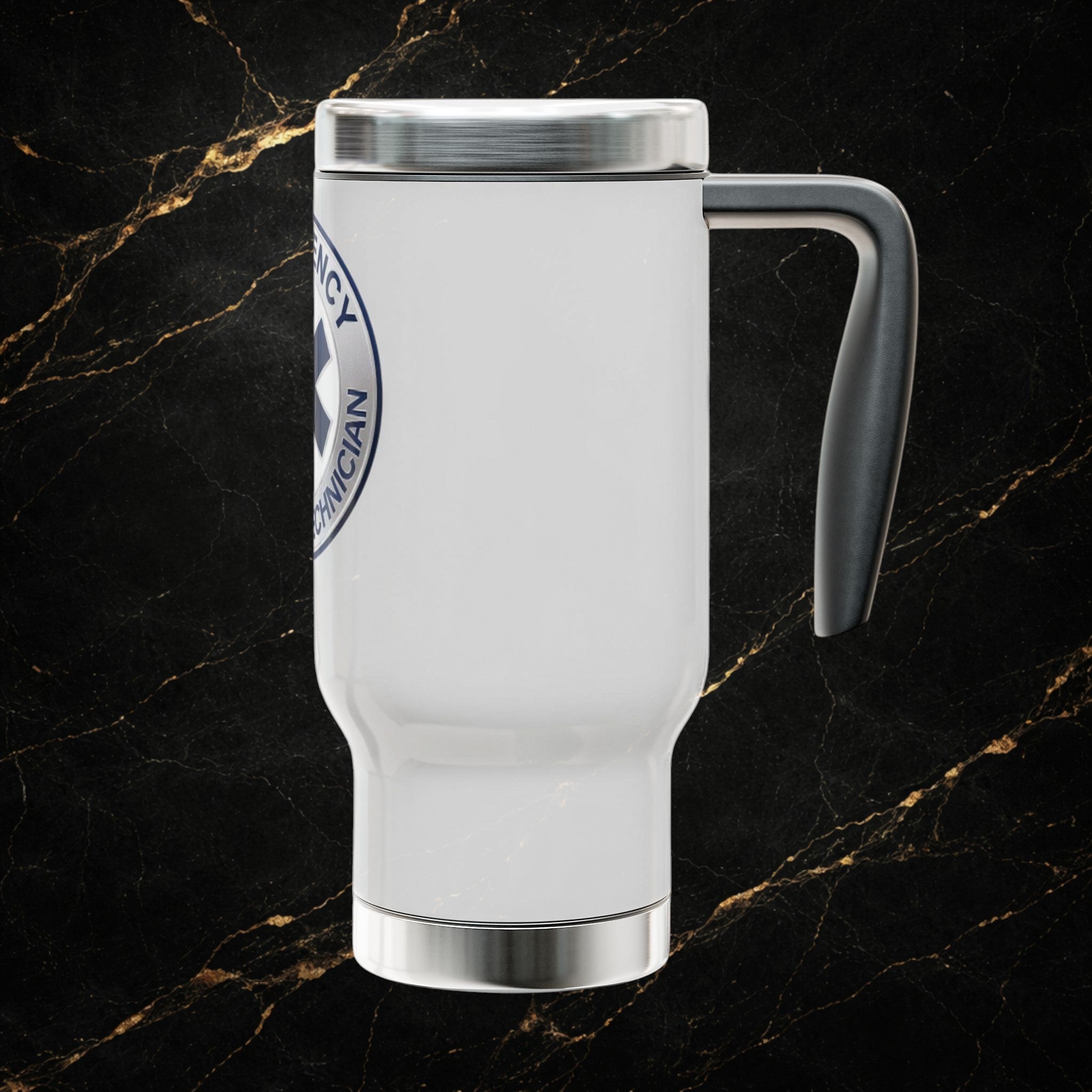 EMT Travel Mug - Emergency Medical Technician 14oz Stainless Steel Tumbler with Handle
